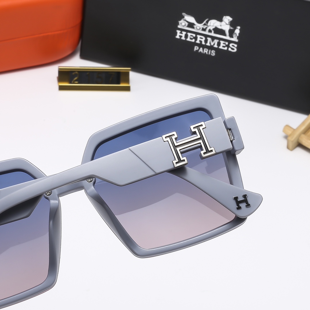 23$ dh HERMES 2157 Sunglassess With Box 80562012630 FF1195 gallery