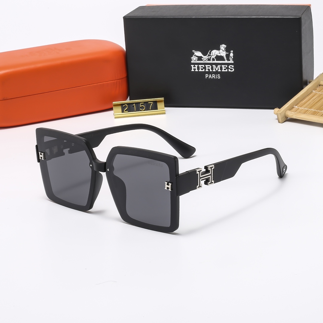 23$ dh HERMES 2157 Sunglassess With Box 80562012630 FF1195 gallery