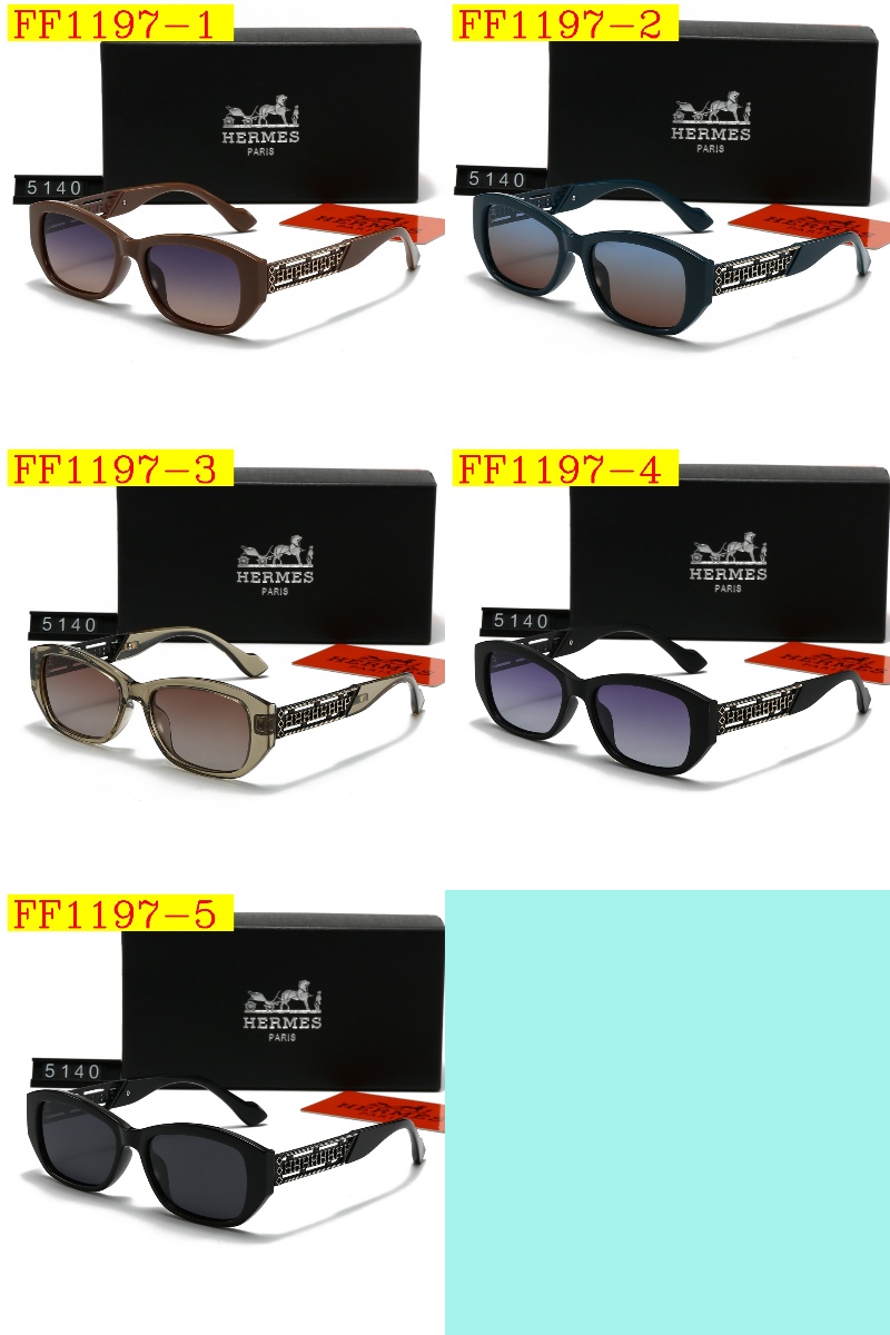 23$ dh HERMES 5140 Polarizer Sunglassess With Box 90867012630 FF1197 gallery