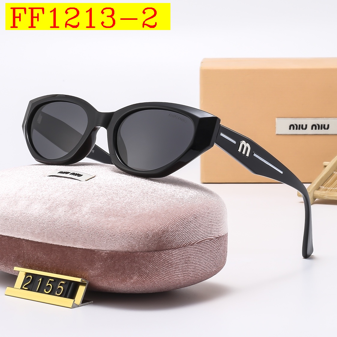 23$ dh Miu Miu 2155 Polarizer Sunglassess With Box 50461212631 FF1213 gallery
