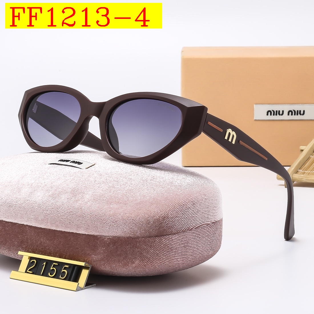 23$ dh Miu Miu 2155 Polarizer Sunglassess With Box 50461212631 FF1213 gallery