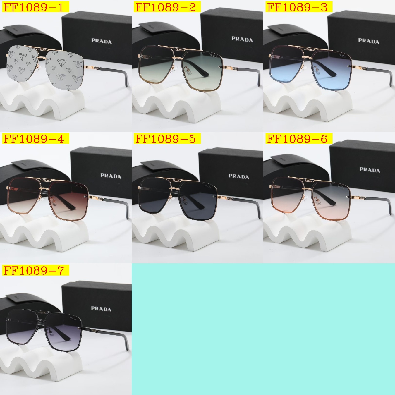 23$ dh PRADA Sunglassess With Box 70468012630 FF1089 gallery