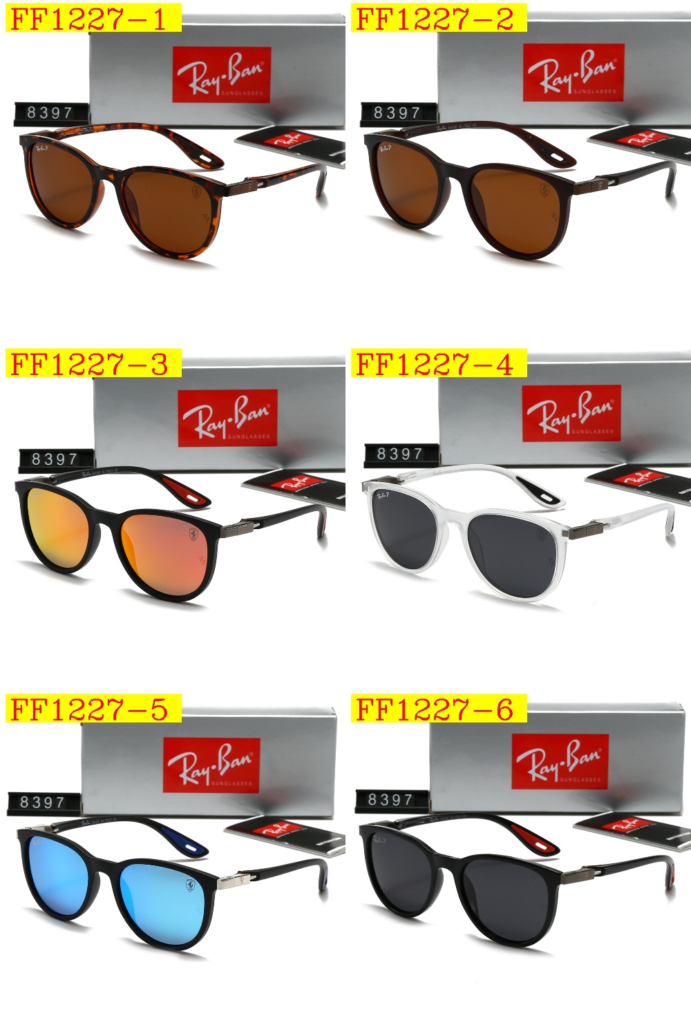 23$ dh Ray Ban 8397 Polarizer Sunglassess With Box 80564612634 FF1227 gallery