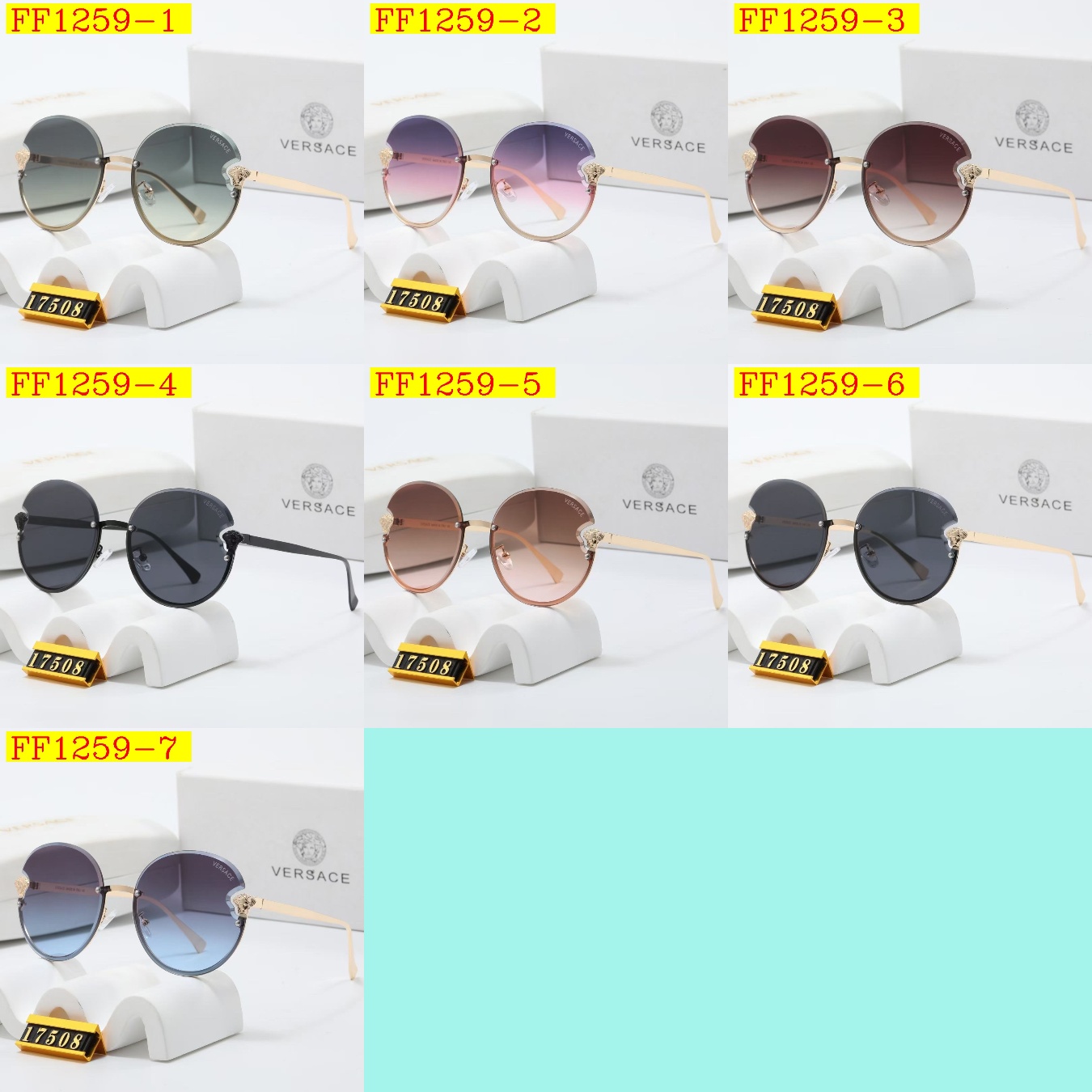 23$ dh VERSACE 17508 Sunglassess With Box 50261012630 FF1259 gallery