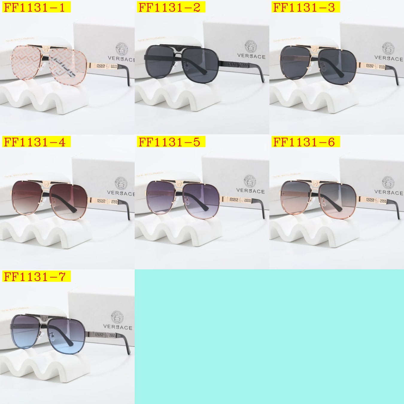 23$ dh VERSACE Sunglassess With Box 50263012630 FF1131 gallery