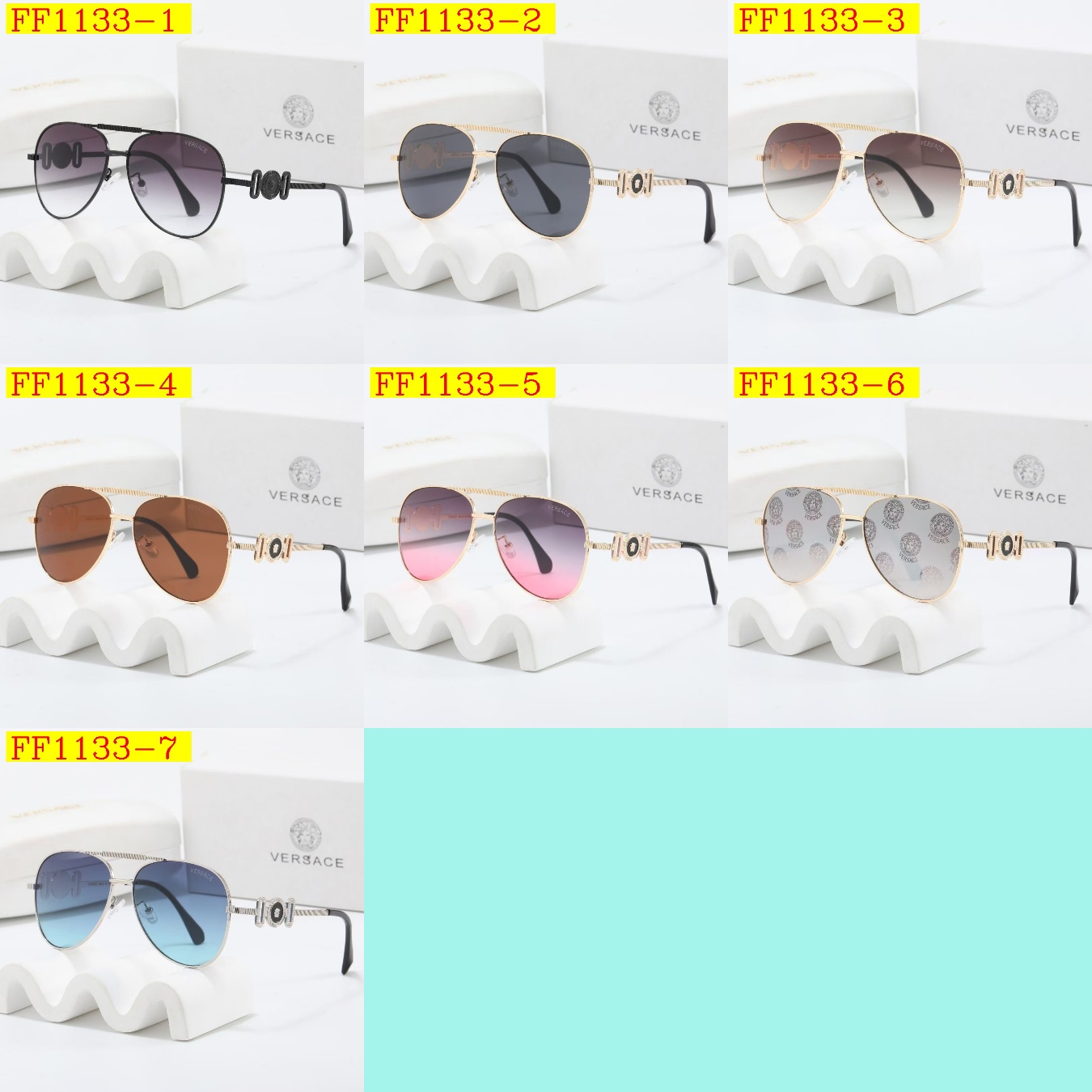 23$ dh VERSACE Sunglassess With Box 80467012630 FF1133 gallery