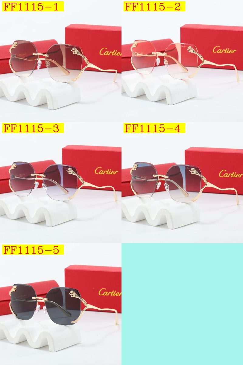 23$ dh cartier Sunglassess With Box 40165012630 FF1115 gallery