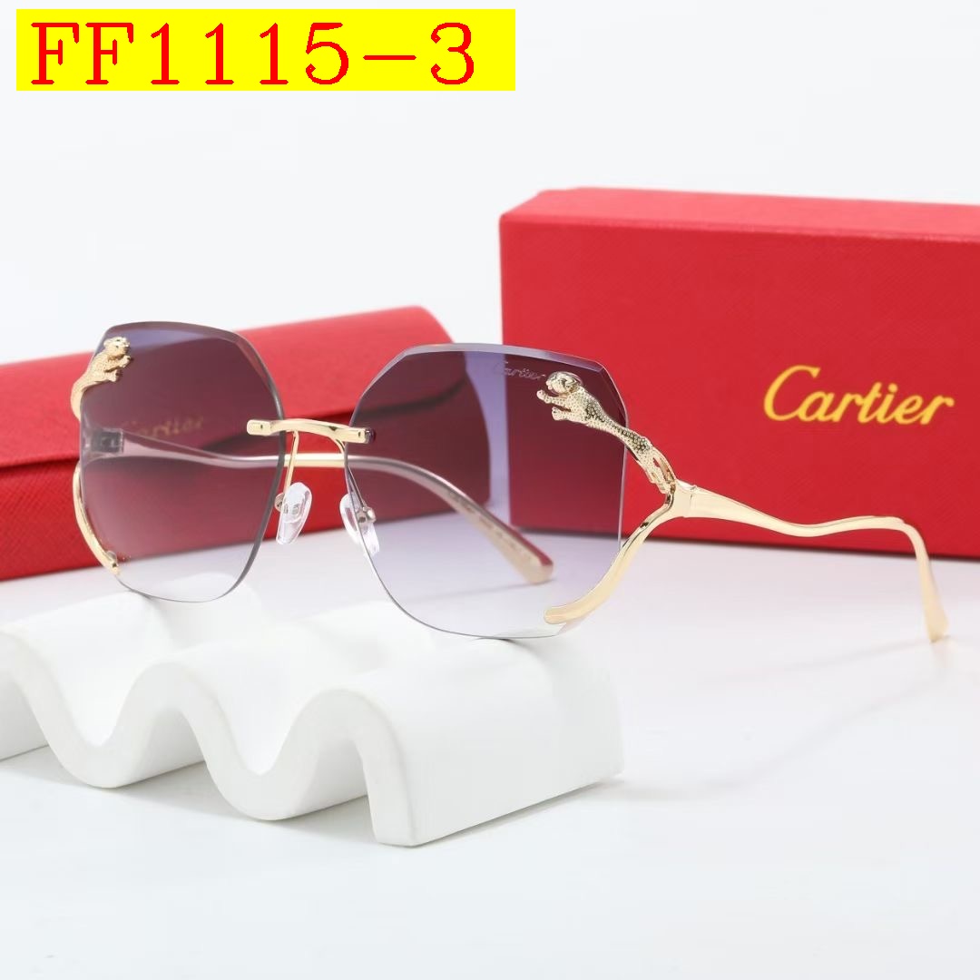 23$ dh cartier Sunglassess With Box 40165012630 FF1115 gallery