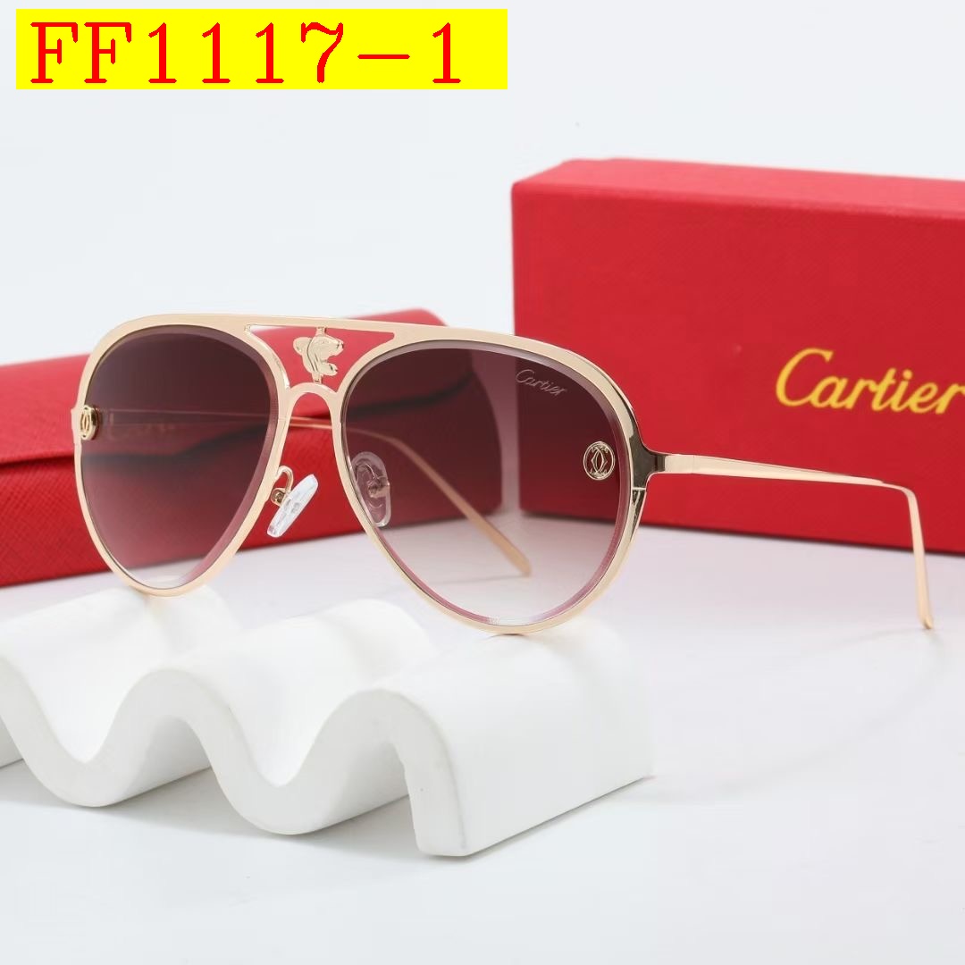 23$ dh cartier Sunglassess With Box 80562012630 FF1117 gallery