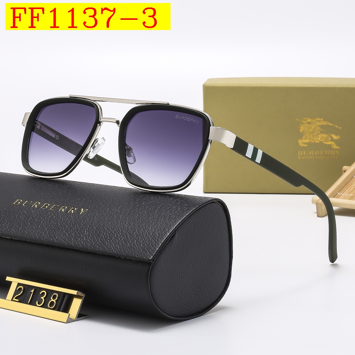24$ dh BURBERRY 2138 Sunglassess With Box 90564812645 FF1137 gallery
