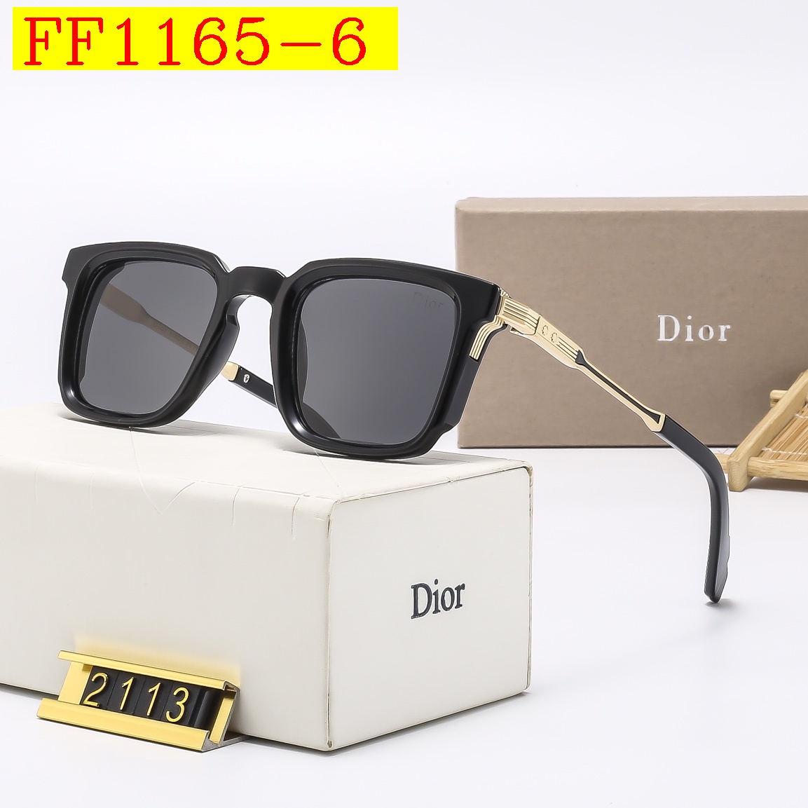 24$ dh DIOR 2113 Sunglassess With Box 50172412740 FF1165 gallery