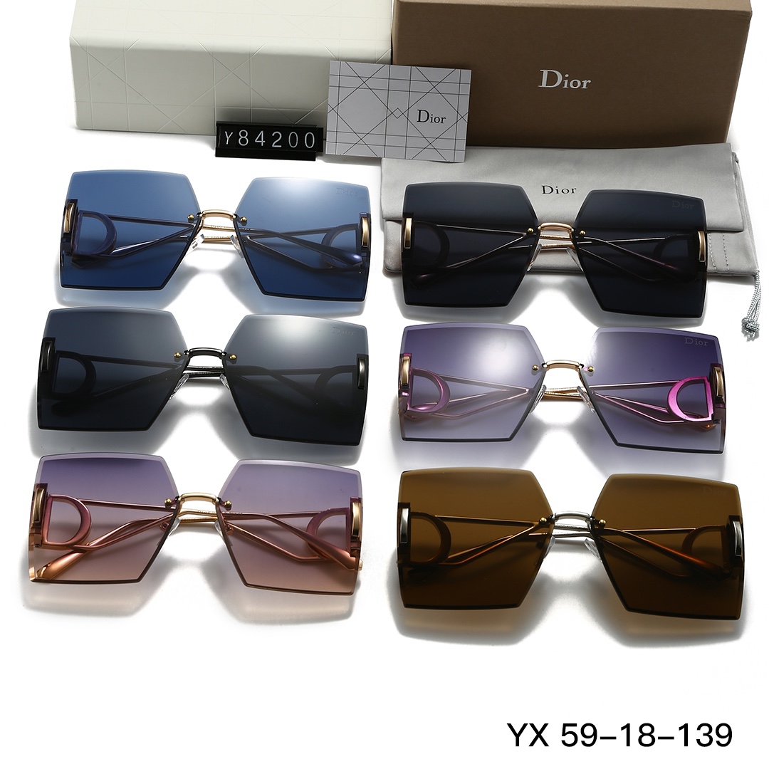 24$ dh DIOR 84200 Nylon lenses Sunglassess With Box 10572412740 FF1067 gallery