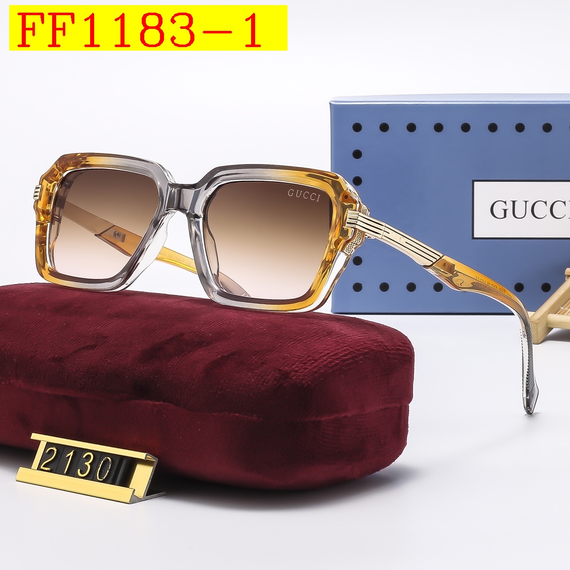 24$ dh GUCCI 2130 Sunglassess With Box 90567812645 FF1183 gallery