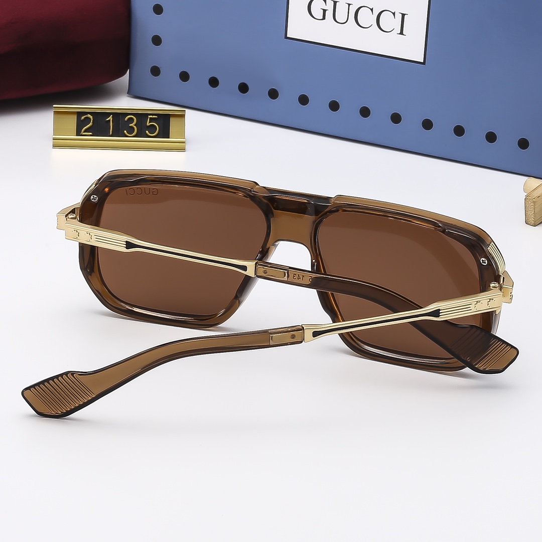 24$ dh GUCCI 2135 Sunglassess With Box 70465812645 FF1191 gallery