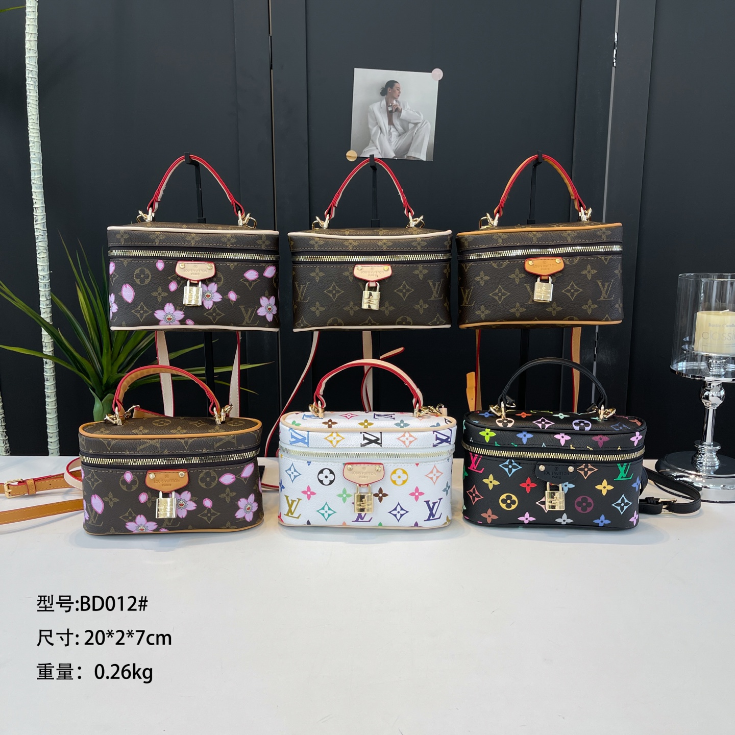 25$ LV BD012 Shoulder bag size 20x2x7 cm 2842 BY2795 gallery