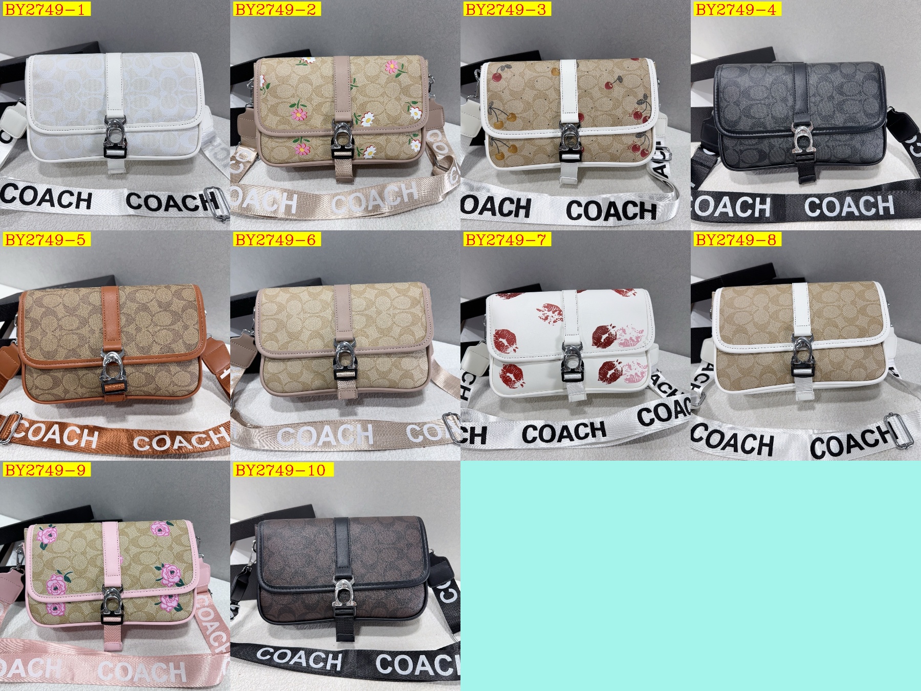 26$ COACH 9012 Shoulder bag size 25x17x8 cm 6806 BY2749 gallery