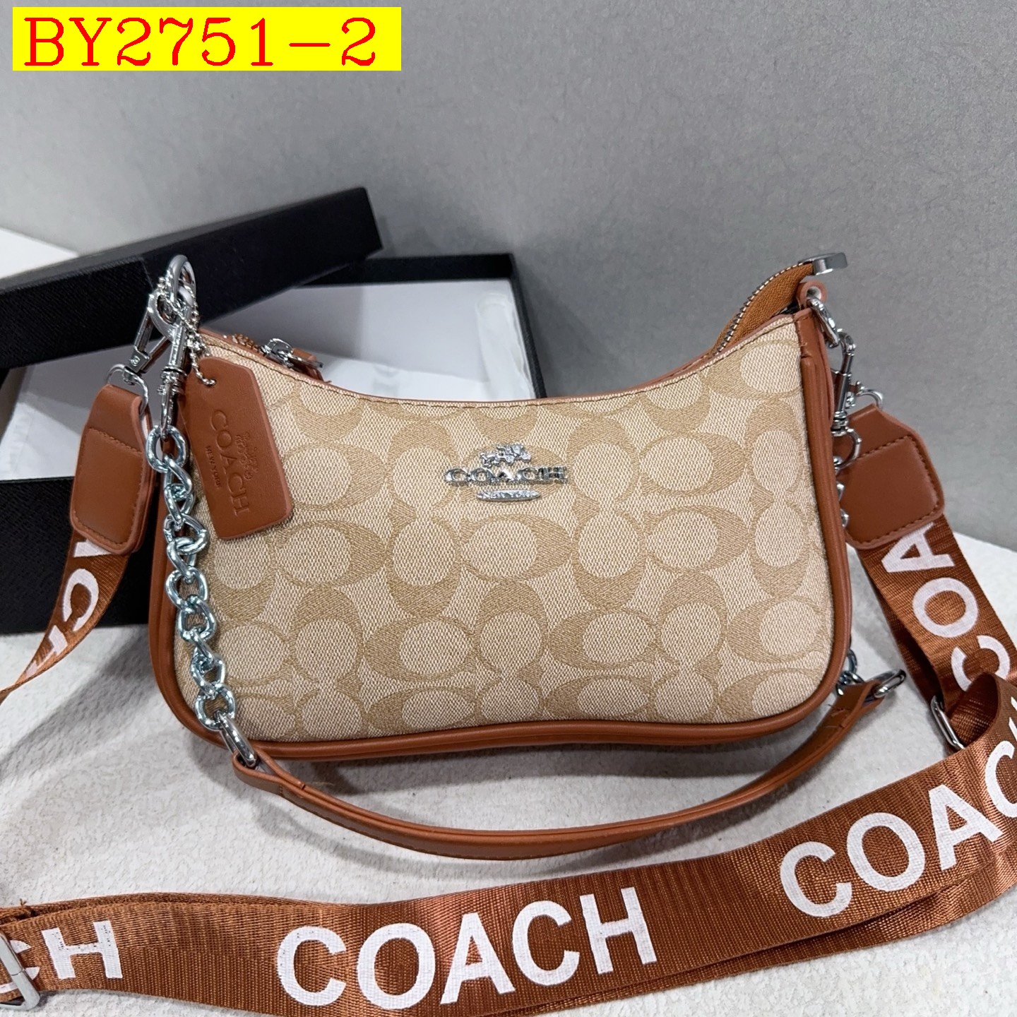 26$ COACH 9988 Shoulder bag size 25x16x6 cm 4806 BY2751 gallery