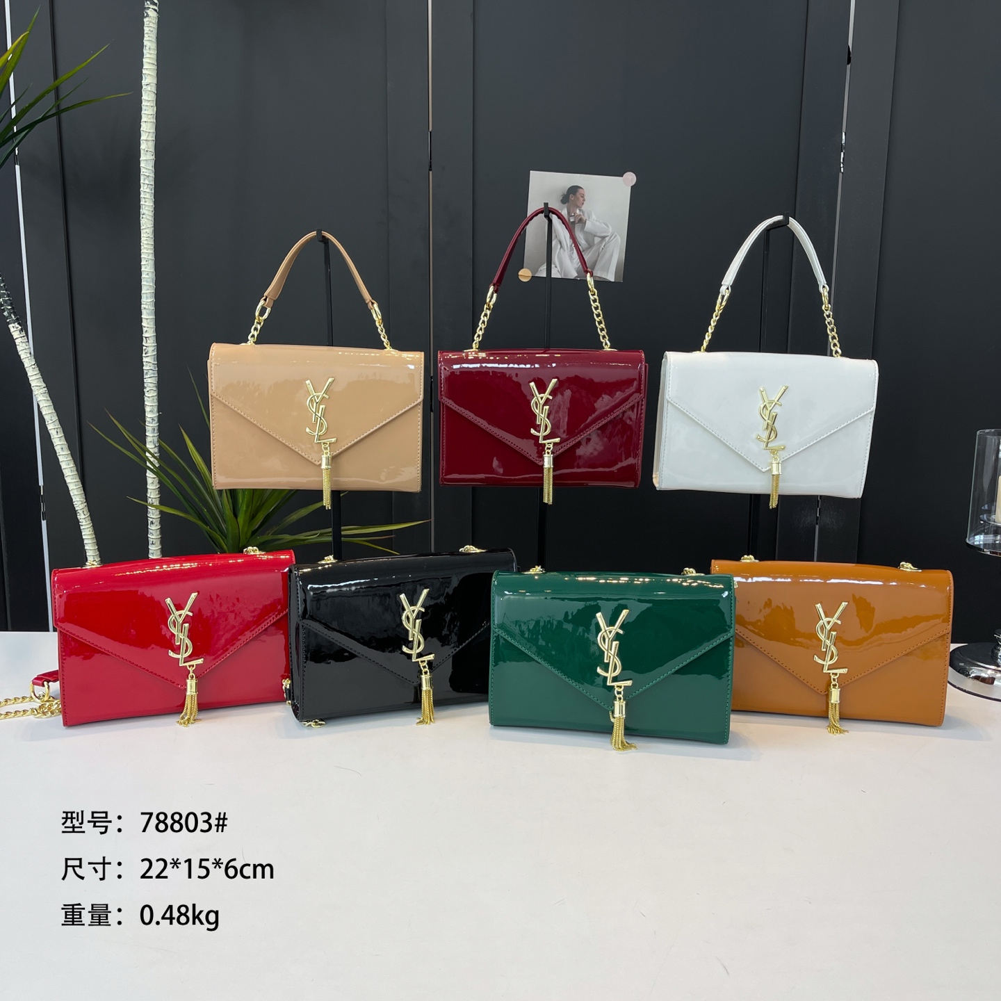 26$ YSL 78803 Shoulder bag size 22x15x6 cm 1884 BY2825 gallery
