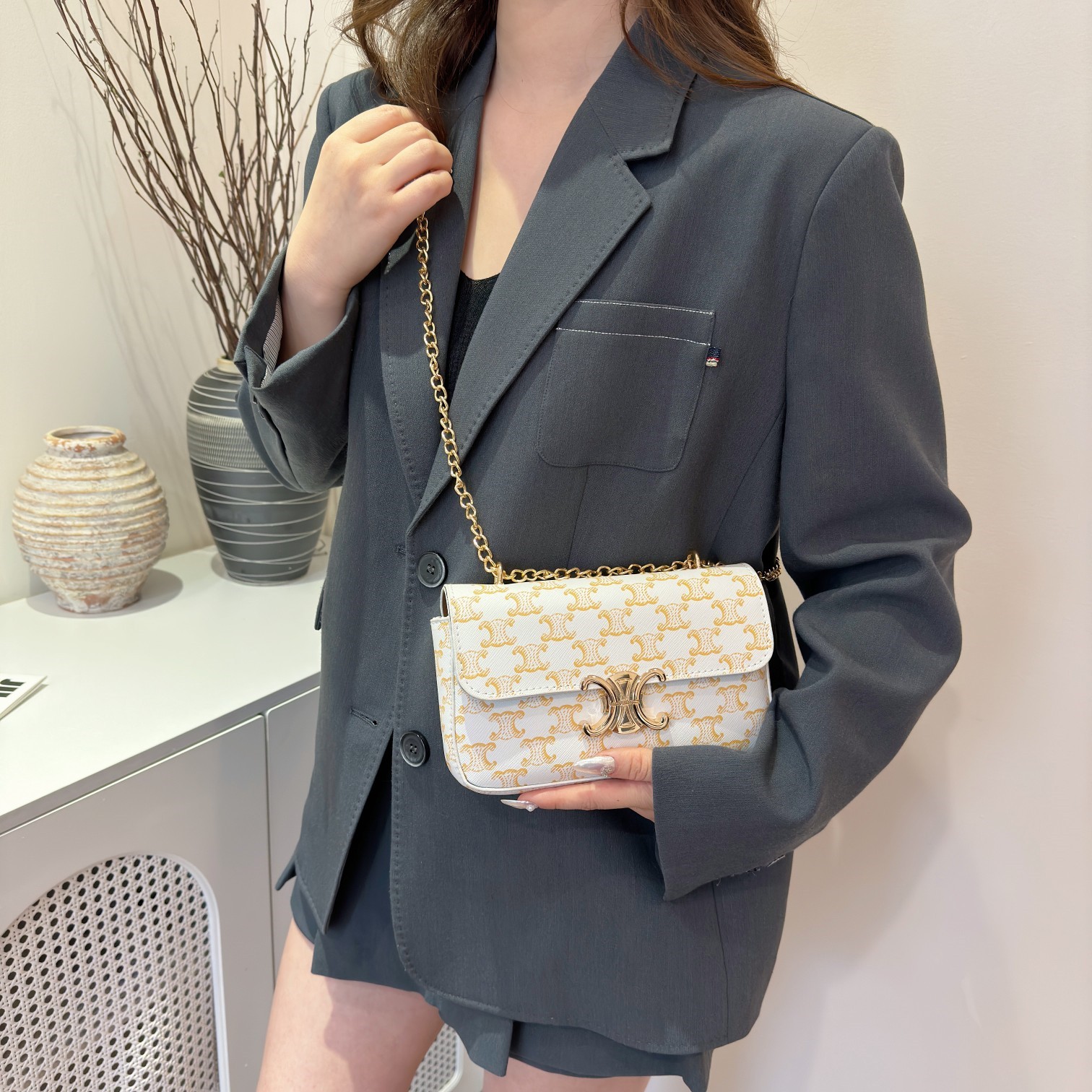 26$ new_dh CELINE S1203 SIZE 21X14X4 CM 90574612659 ZY2B375 gallery