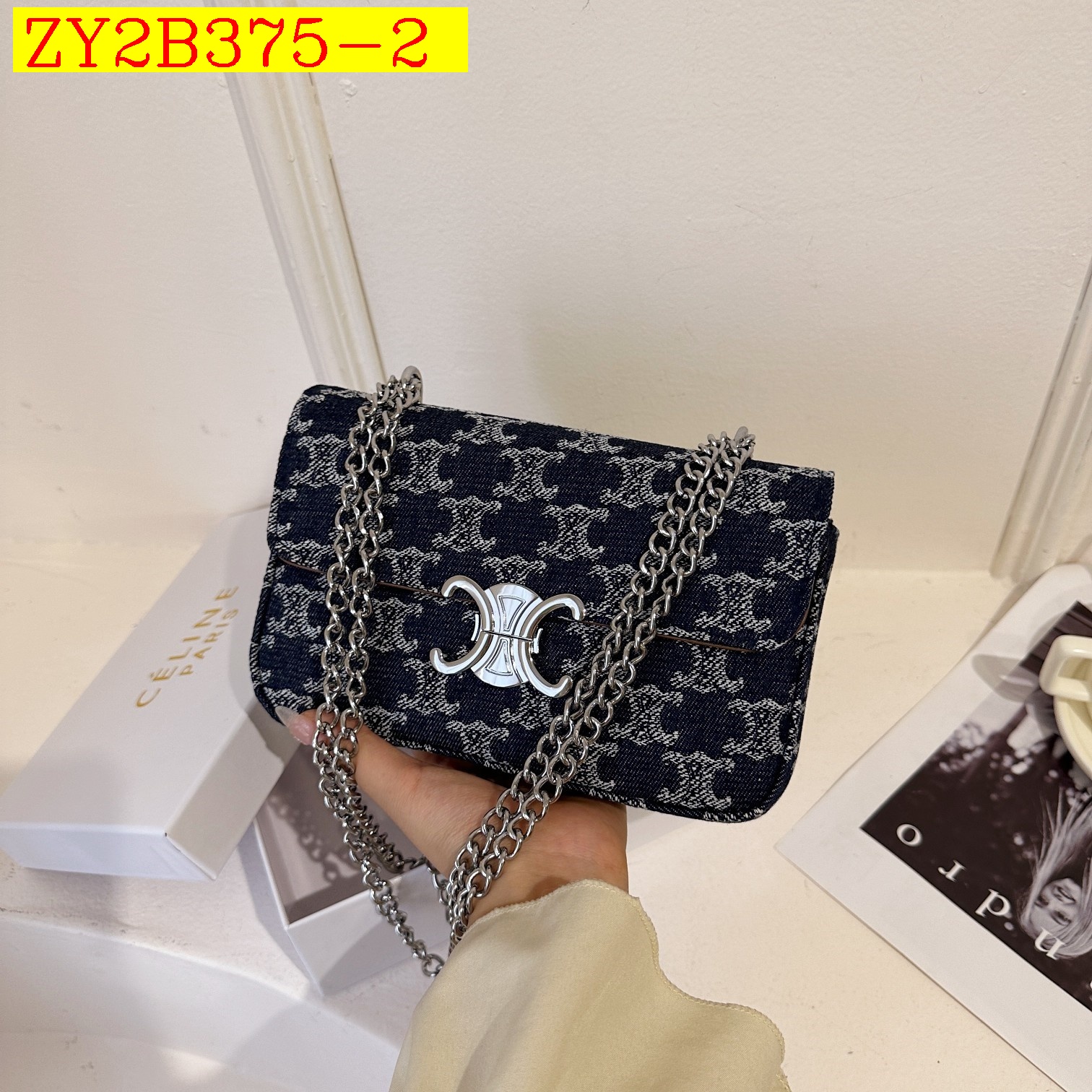 26$ new_dh CELINE S1203 SIZE 21X14X4 CM 90574612659 ZY2B375 gallery