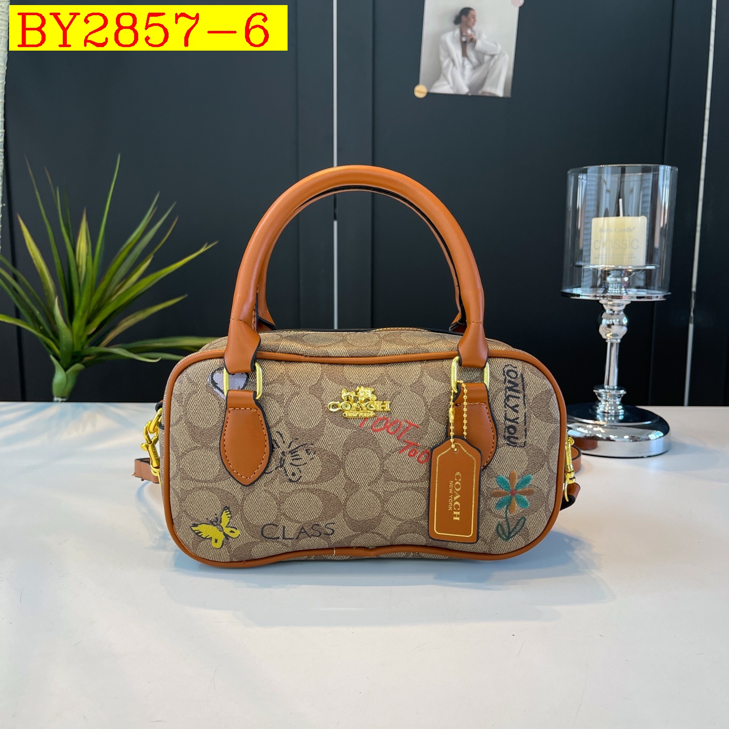 27$ CAOCH BD005 Shoulder bag size 24X13X9 cm 8898 BY2857 gallery