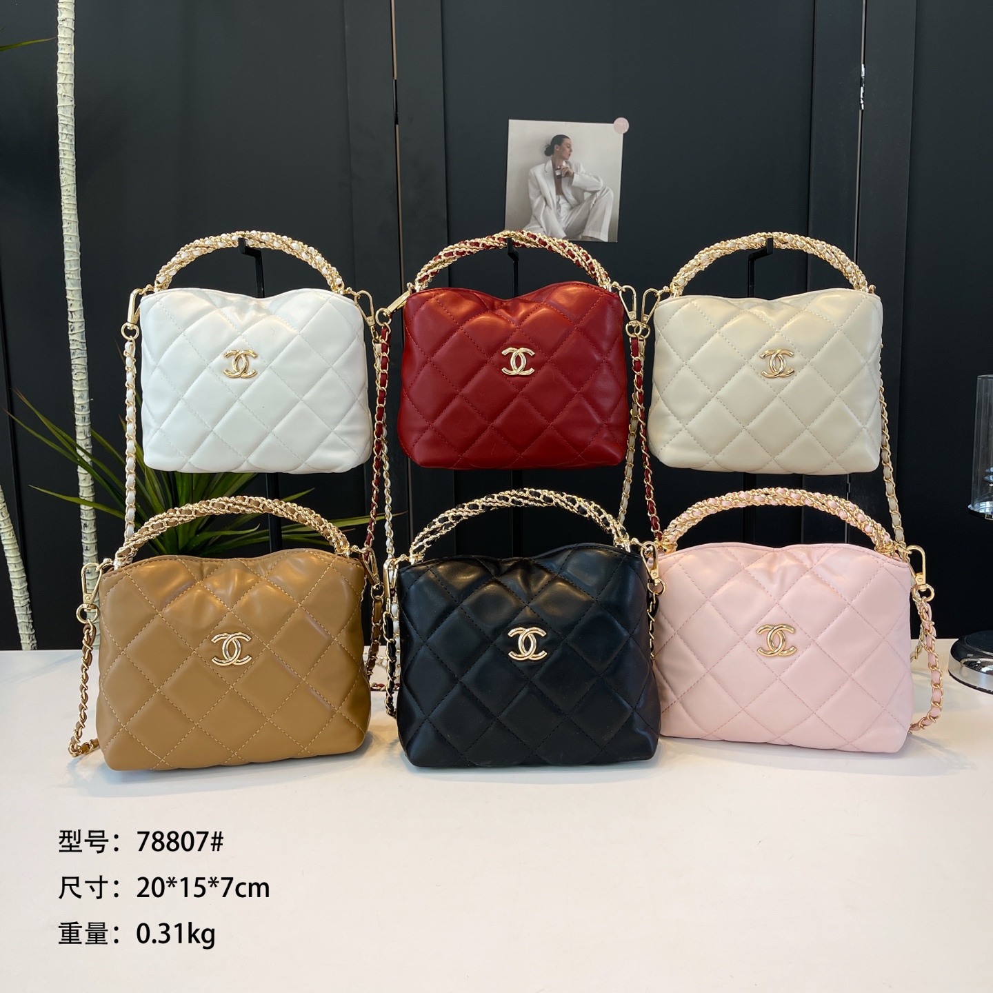 27$ CHANEL 78807 Shoulder bag size 20x15x7 cm 4904 BY2763 gallery