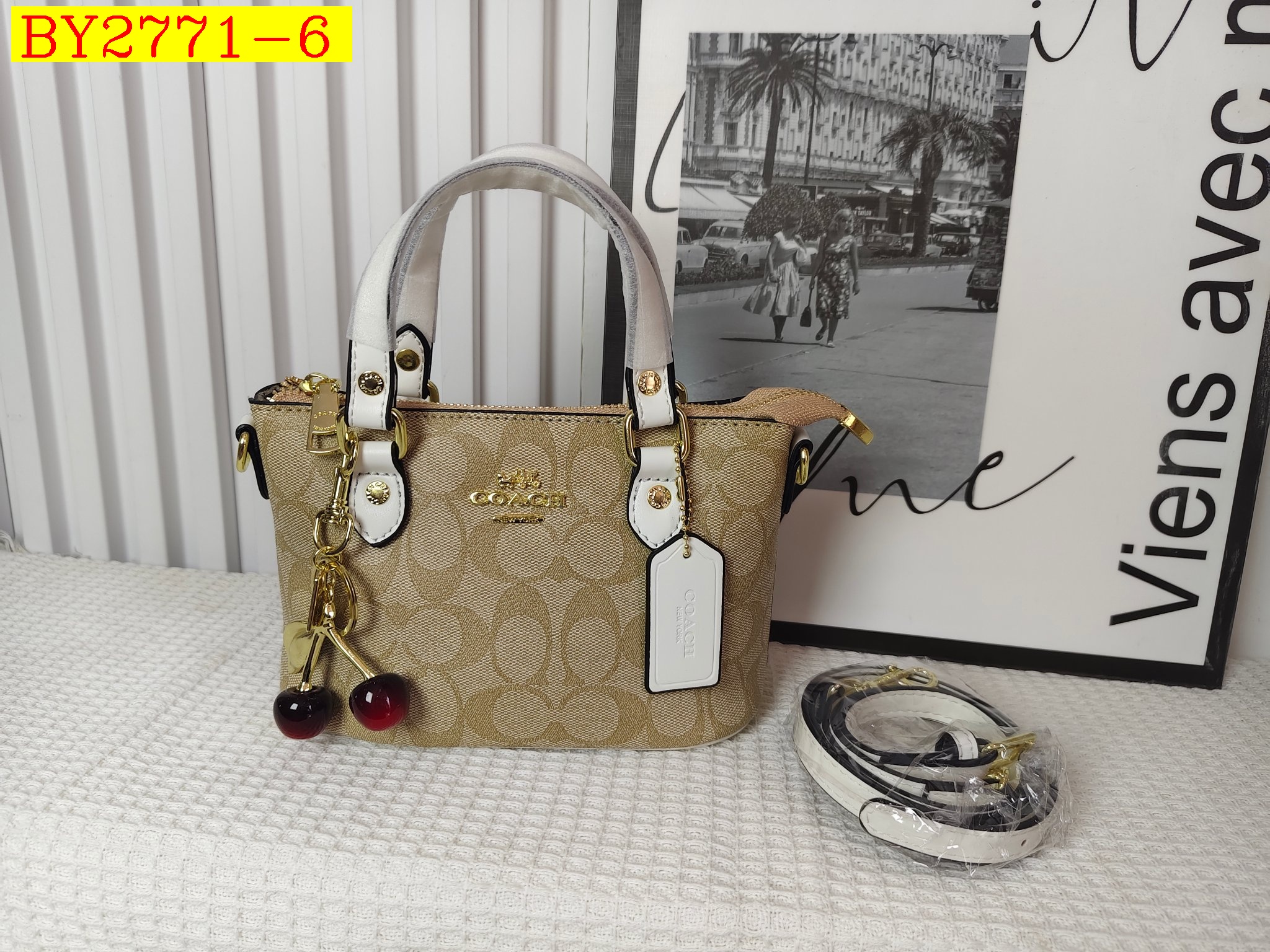 27$ COACH 2513 Tote bag size 20x13x11 cm 5922 BY2771 gallery
