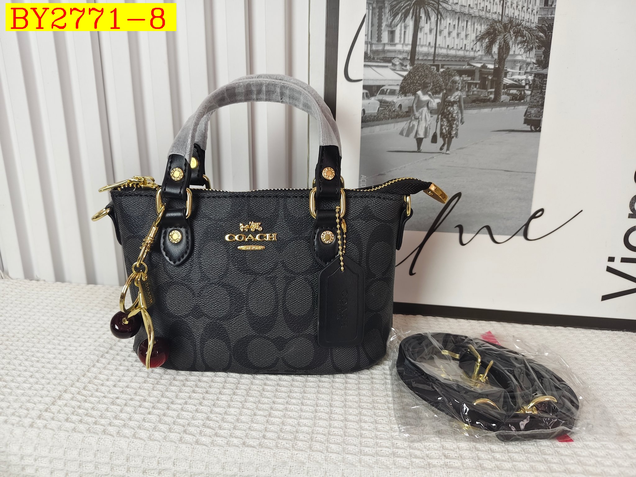 27$ COACH 2513 Tote bag size 20x13x11 cm 5922 BY2771 gallery