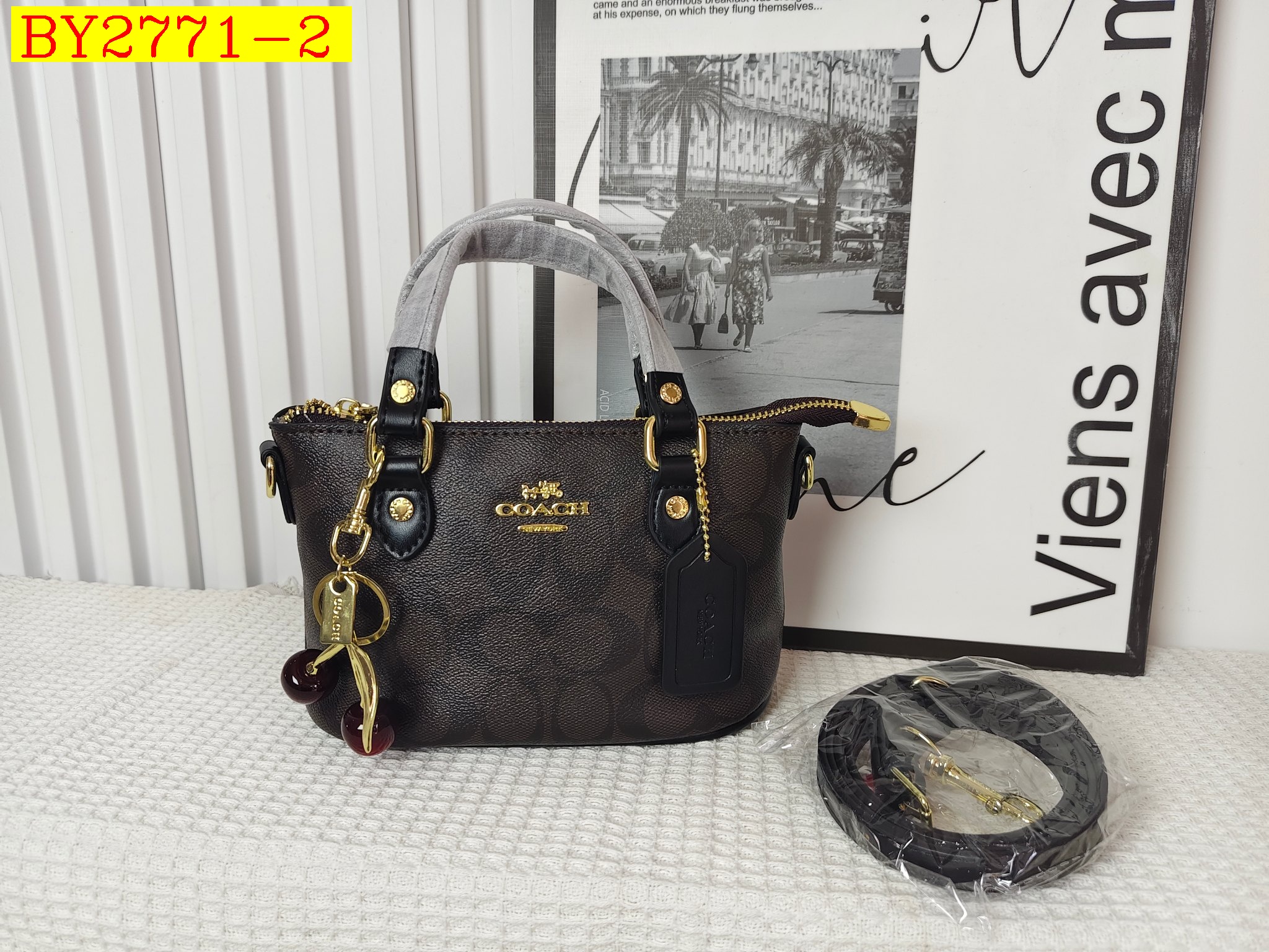 27$ COACH 2513 Tote bag size 20x13x11 cm 5922 BY2771 gallery