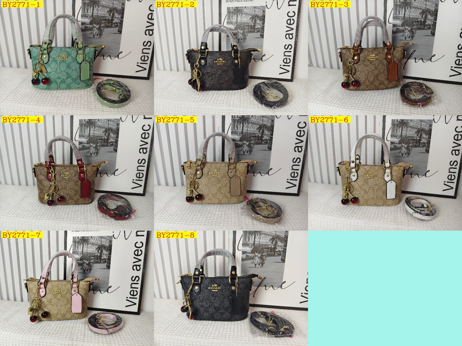 27$ COACH 2513 Tote bag size 20x13x11 cm 5922 BY2771 gallery