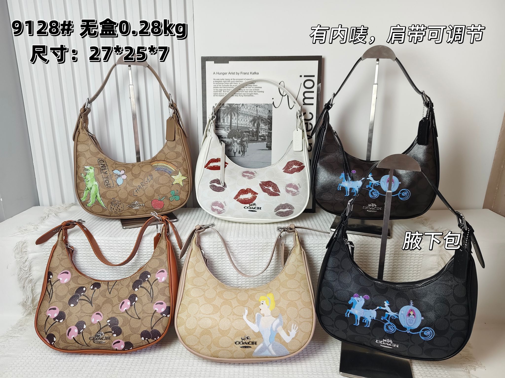 27$ COACH 9128 Shoulder bag size 27x25x7 cm 0962 BY2779 gallery