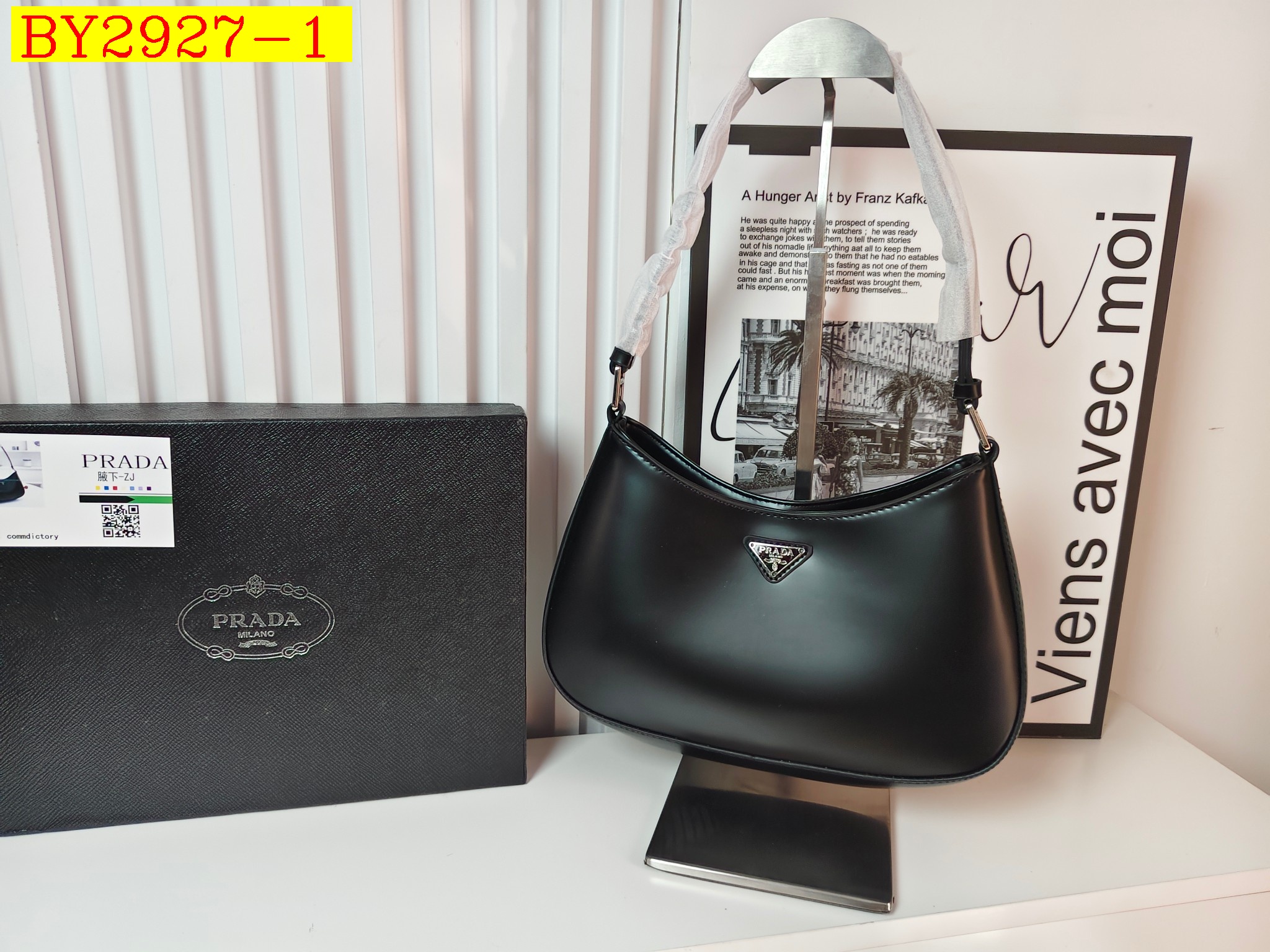 27$ PRADA 8801 Shoulder bag size 27x21x5 cm 7904 BY2927 gallery