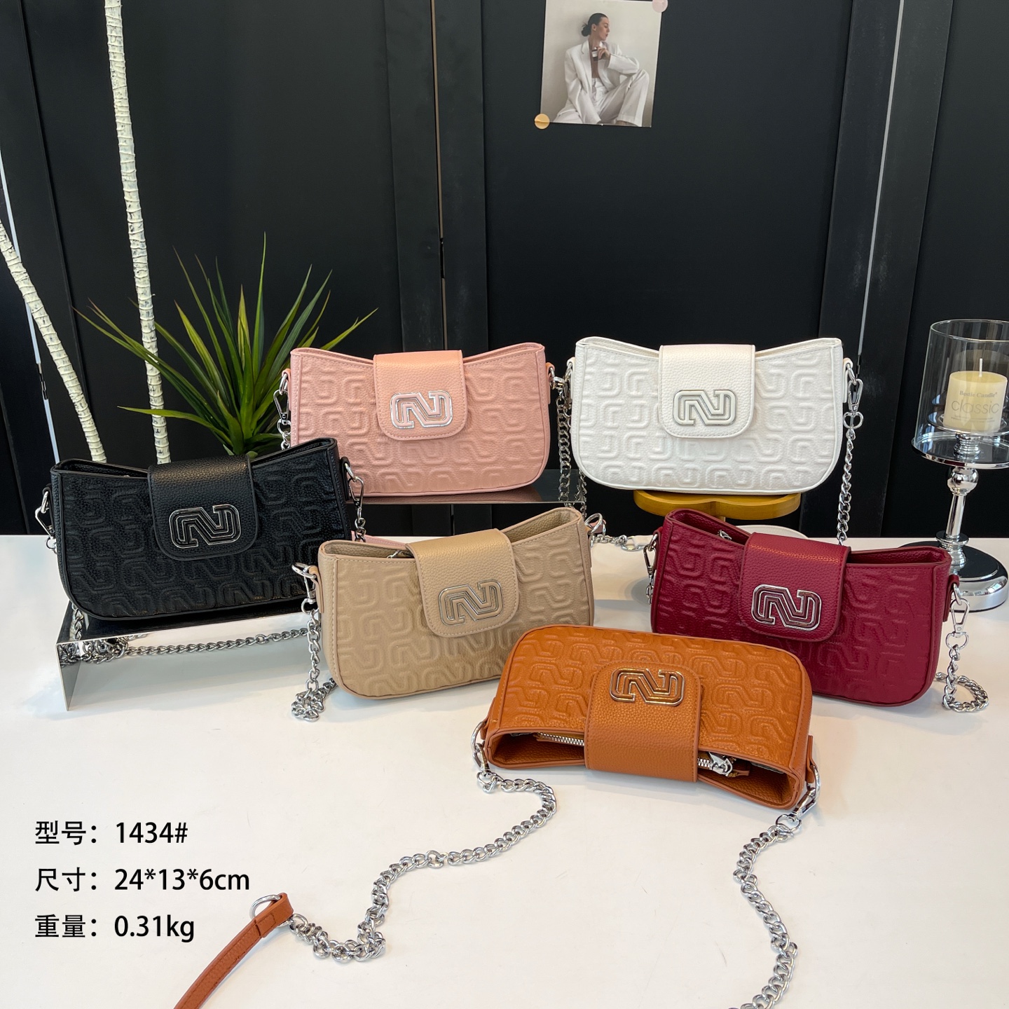 27$ Salomon 1434 Shoulder bag size 24x13x6 cm 8902 BY2799 gallery