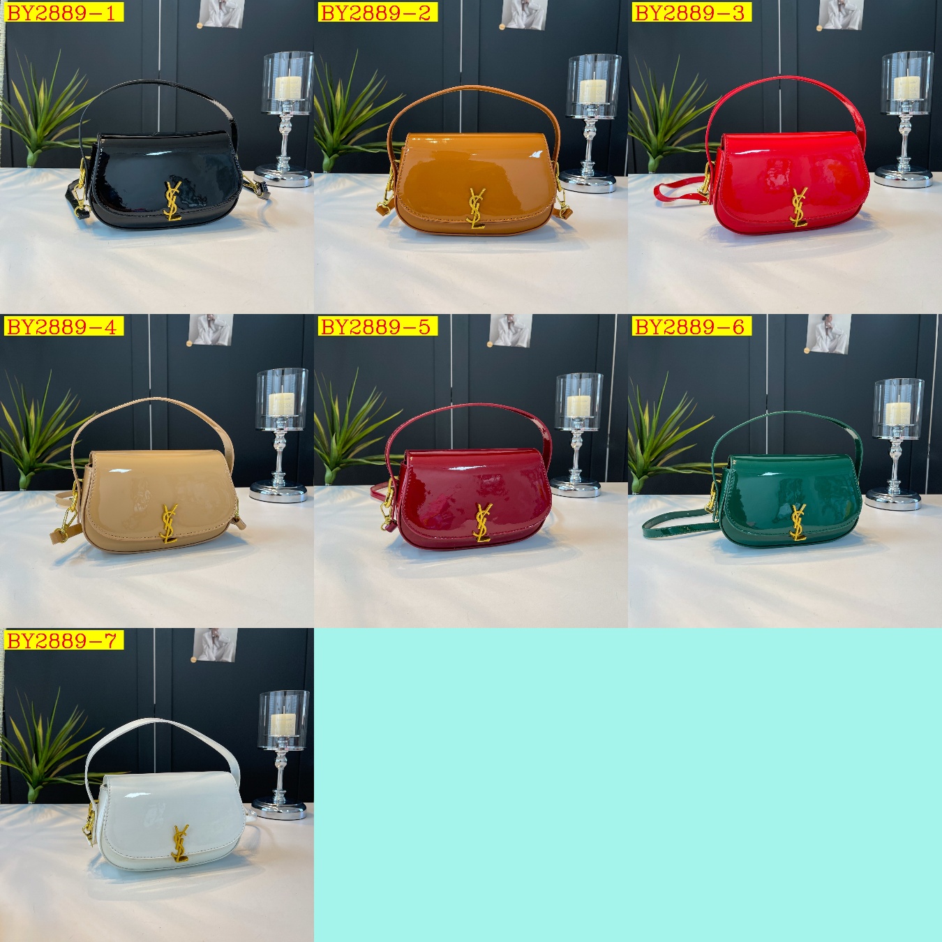 27$ YSL 58802 Shoulder bag size 20X13X6 cm 0858 BY2889 gallery
