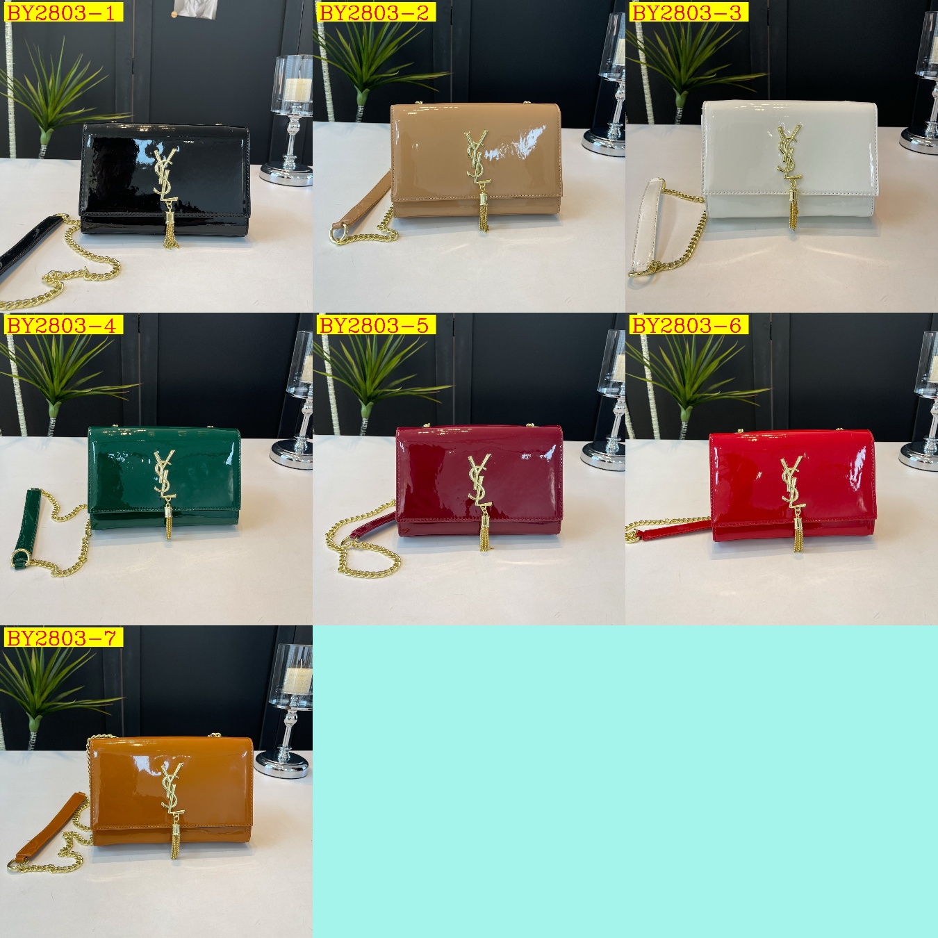 27$ YSL 78804 Shoulder bag size 22x15x5 cm 6874 BY2803 gallery