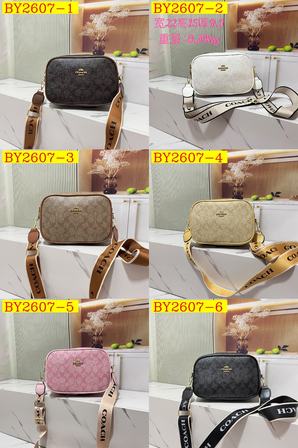 27$ dh COACH 9015 Shoulder bag size 22X15X9 cm 60571812970 BY2607 gallery