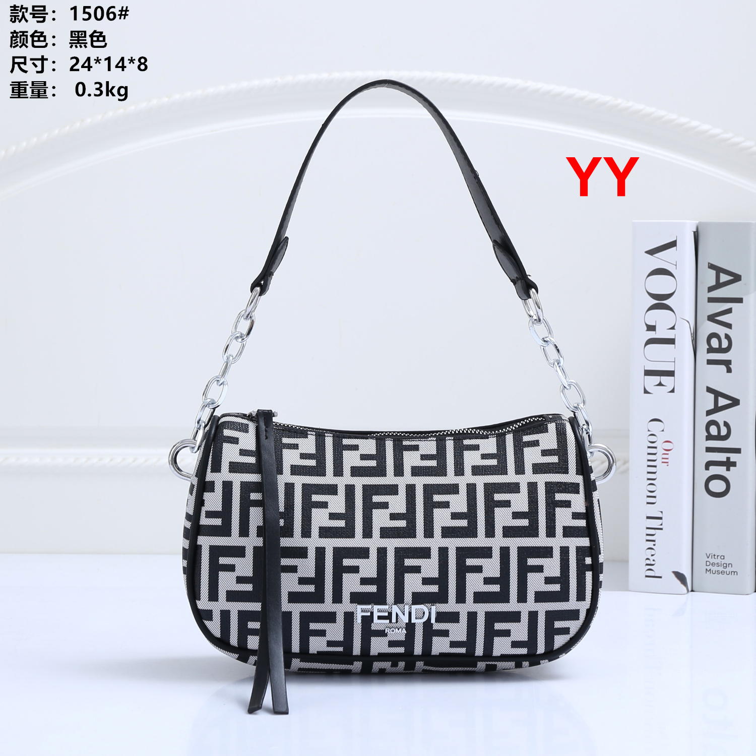 27$ new_dh FENDI 1506 size 24X14X8 CM 40198012769 XR4B228 gallery