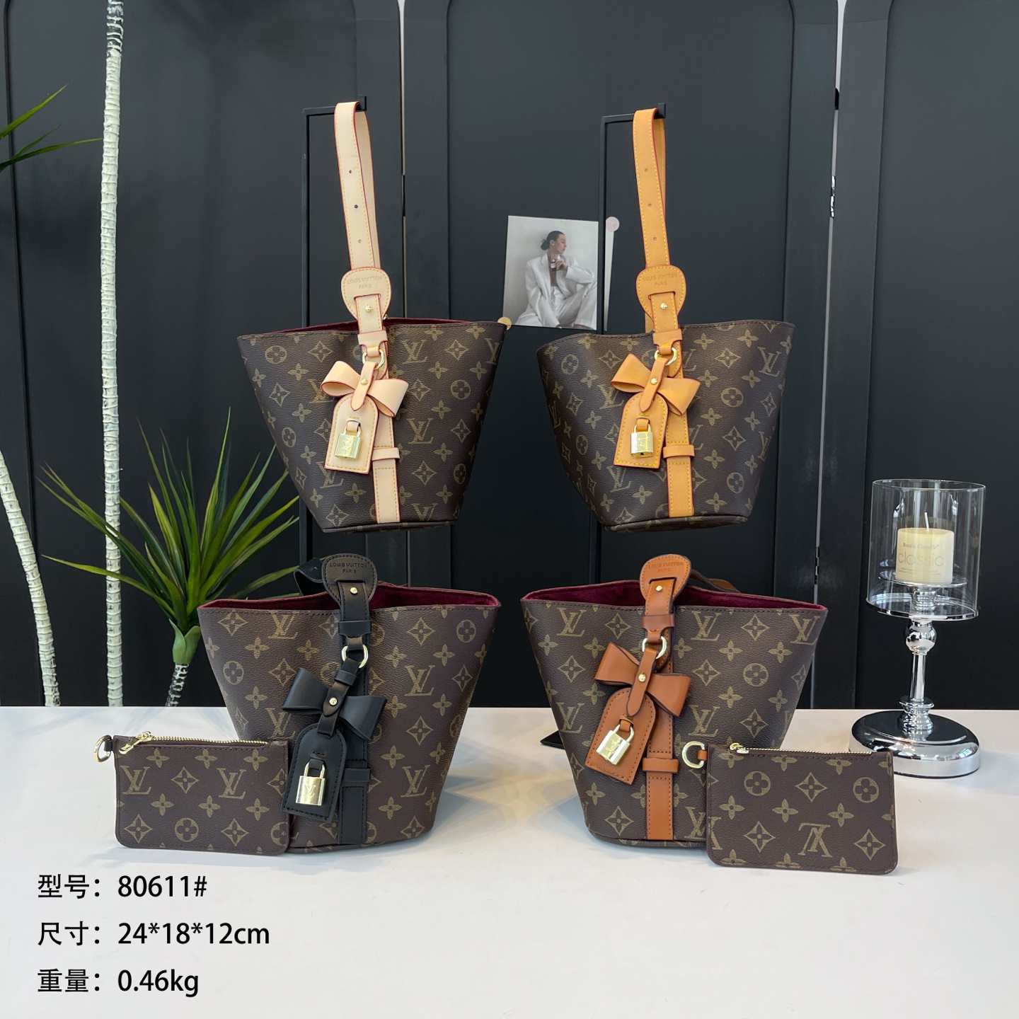 28$ LV 80611 Tote bag size 24x18x12 cm 818072 BY2811 gallery