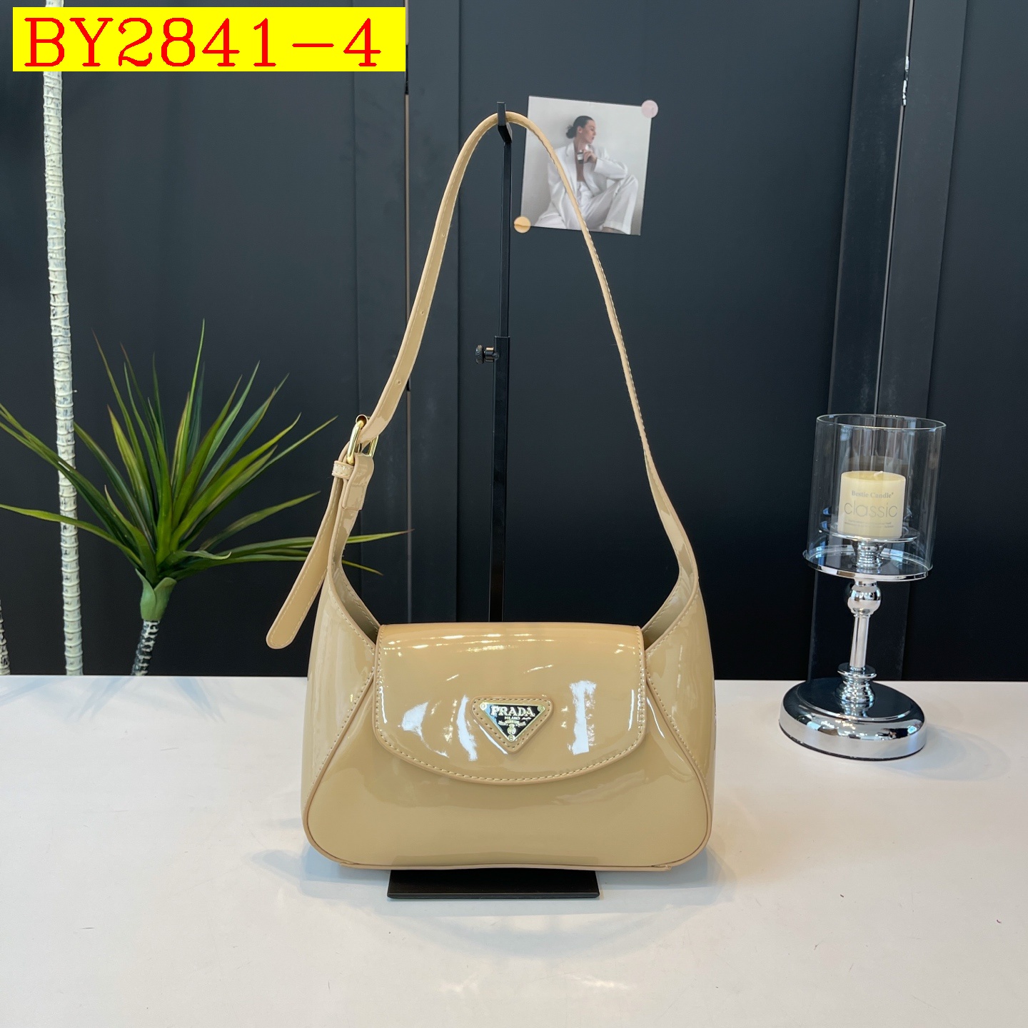 28$ PRADA 9555 Shoulder bag size 25X17X8 cm 513020 BY2841 gallery