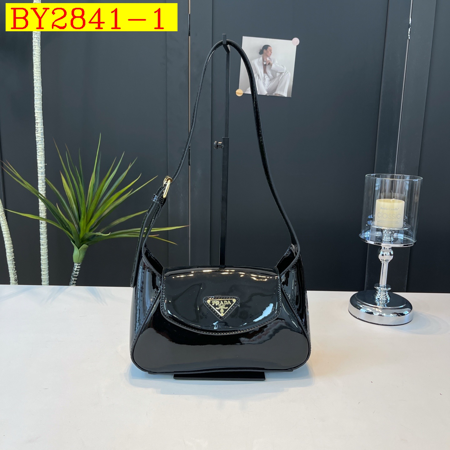 28$ PRADA 9555 Shoulder bag size 25X17X8 cm 513020 BY2841 gallery