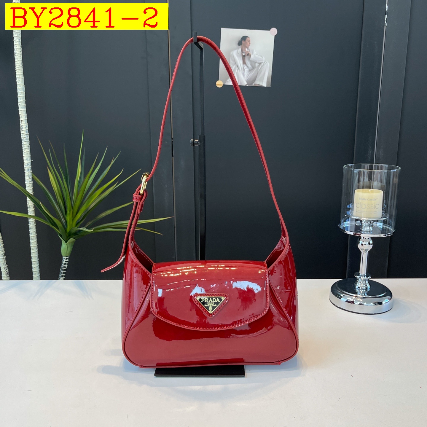 28$ PRADA 9555 Shoulder bag size 25X17X8 cm 513020 BY2841 gallery