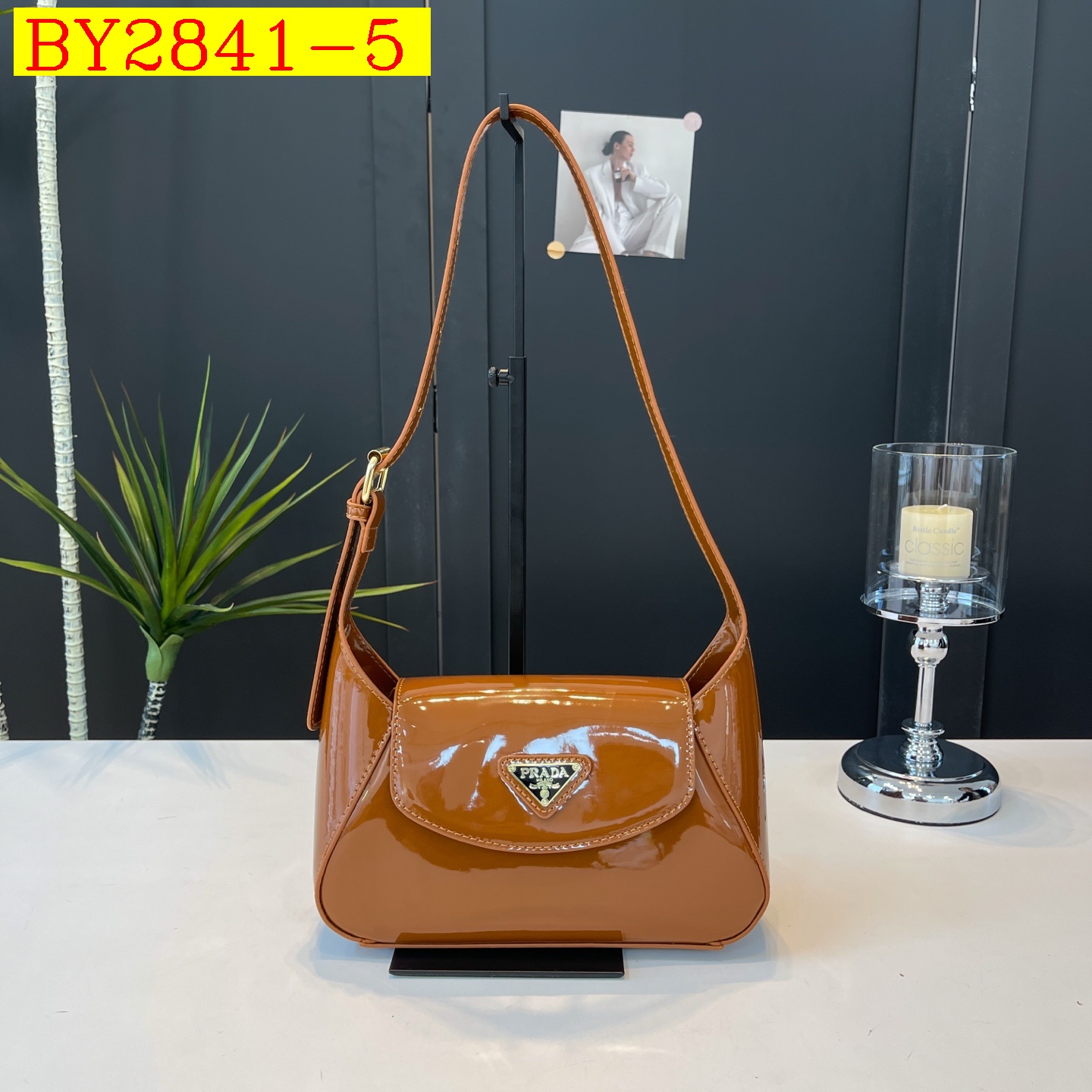 28$ PRADA 9555 Shoulder bag size 25X17X8 cm 513020 BY2841 gallery