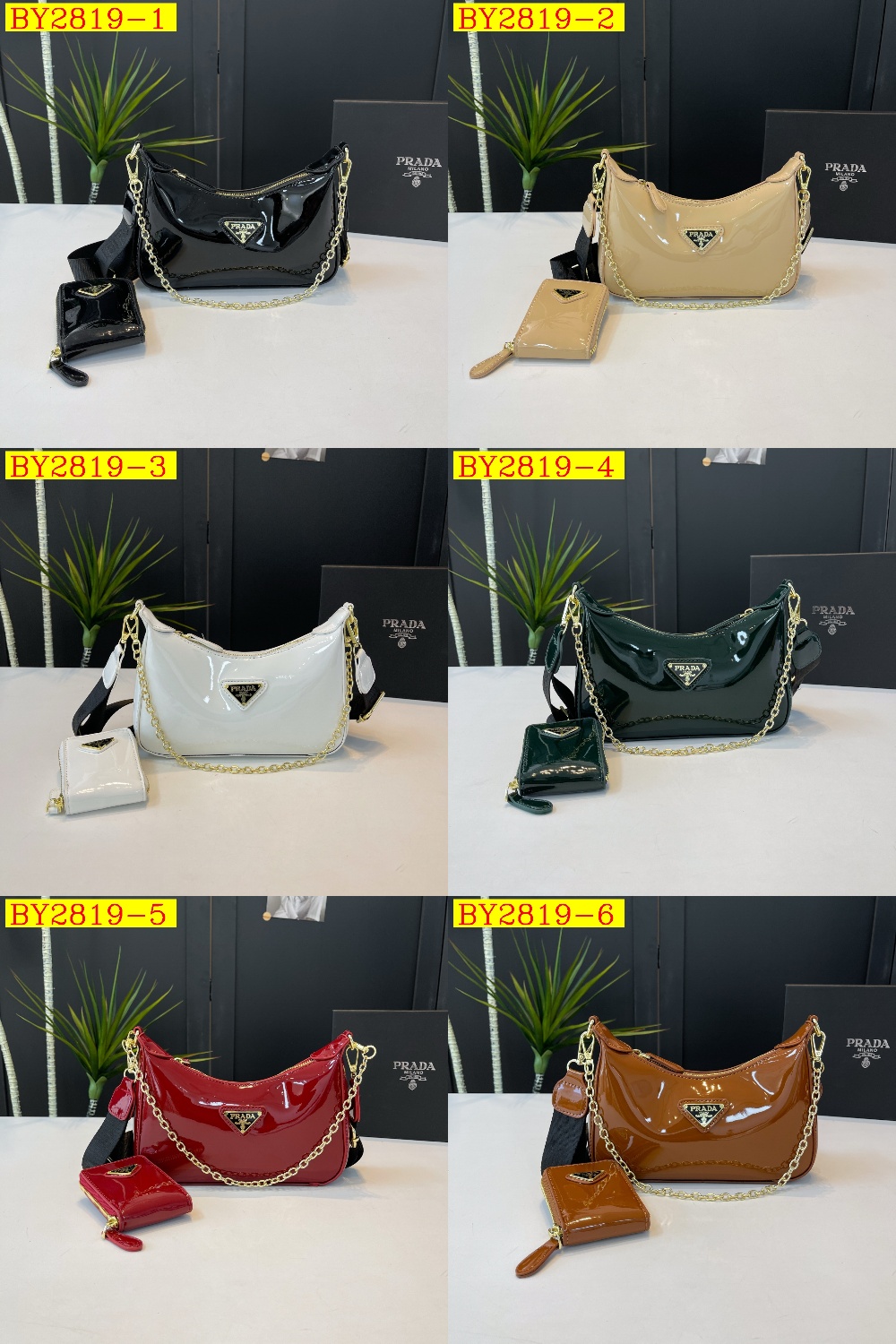 28$ PRADA 9556 Shoulder bag size 23X15X6 cm 417016 BY2819 gallery