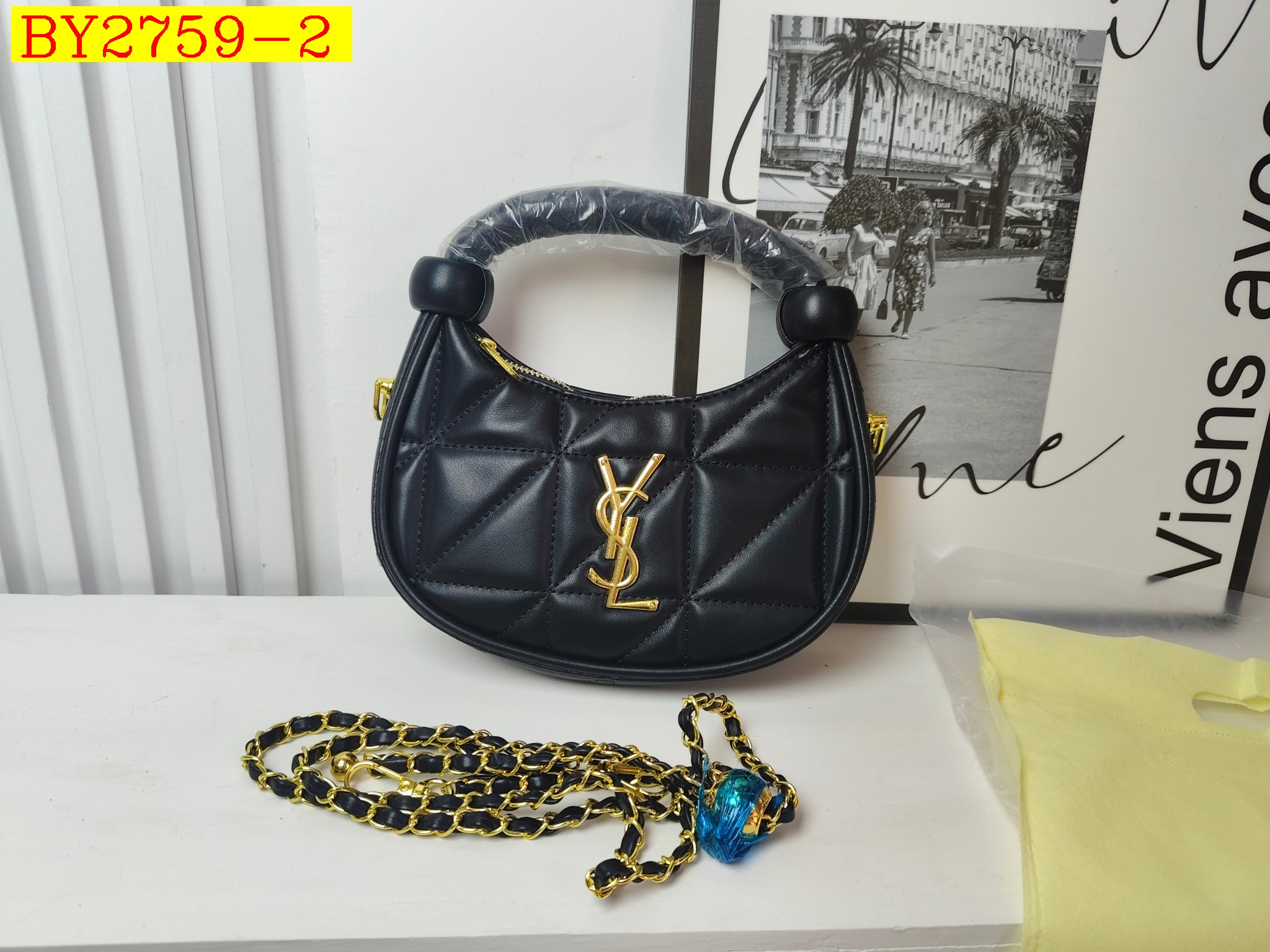 28$ YSL 533 Shoulder bag size 21x22x6 cm 0908 BY2759 gallery