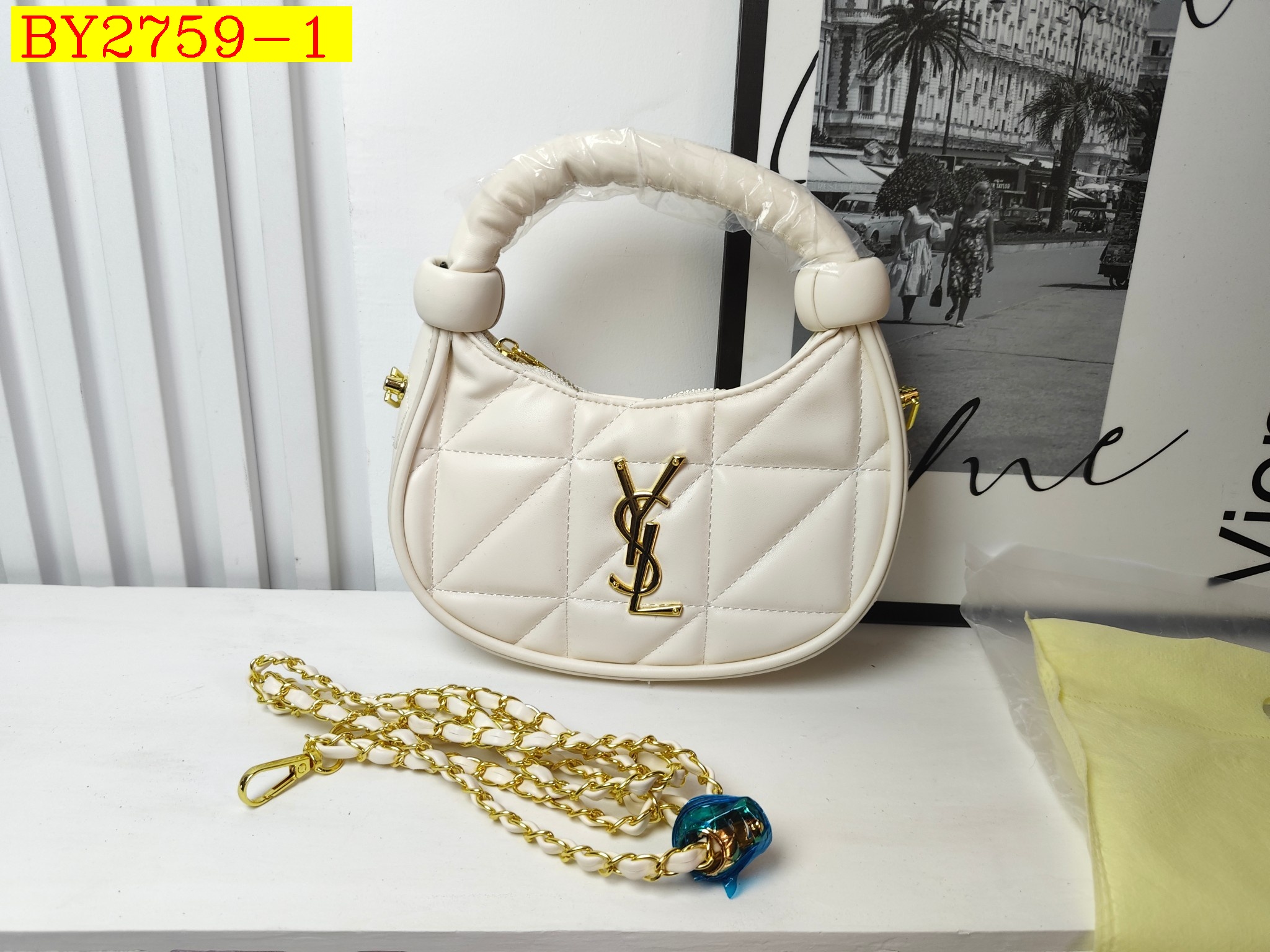 28$ YSL 533 Shoulder bag size 21x22x6 cm 0908 BY2759 gallery