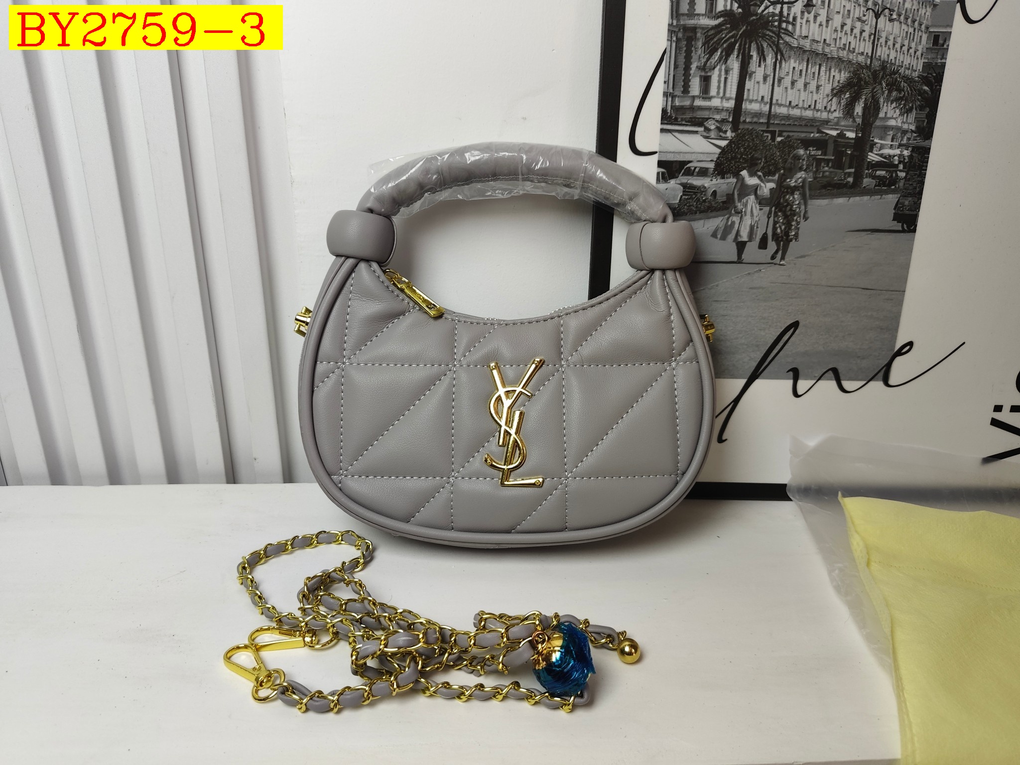 28$ YSL 533 Shoulder bag size 21x22x6 cm 0908 BY2759 gallery