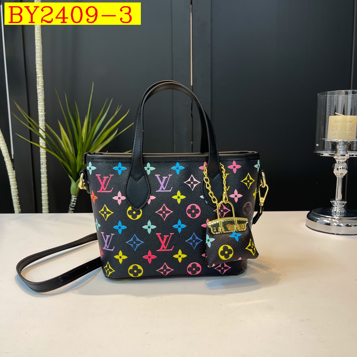 28$ dh LV 9033 Tote bag size 24X16X9 cm 90586812987 BY2409 gallery
