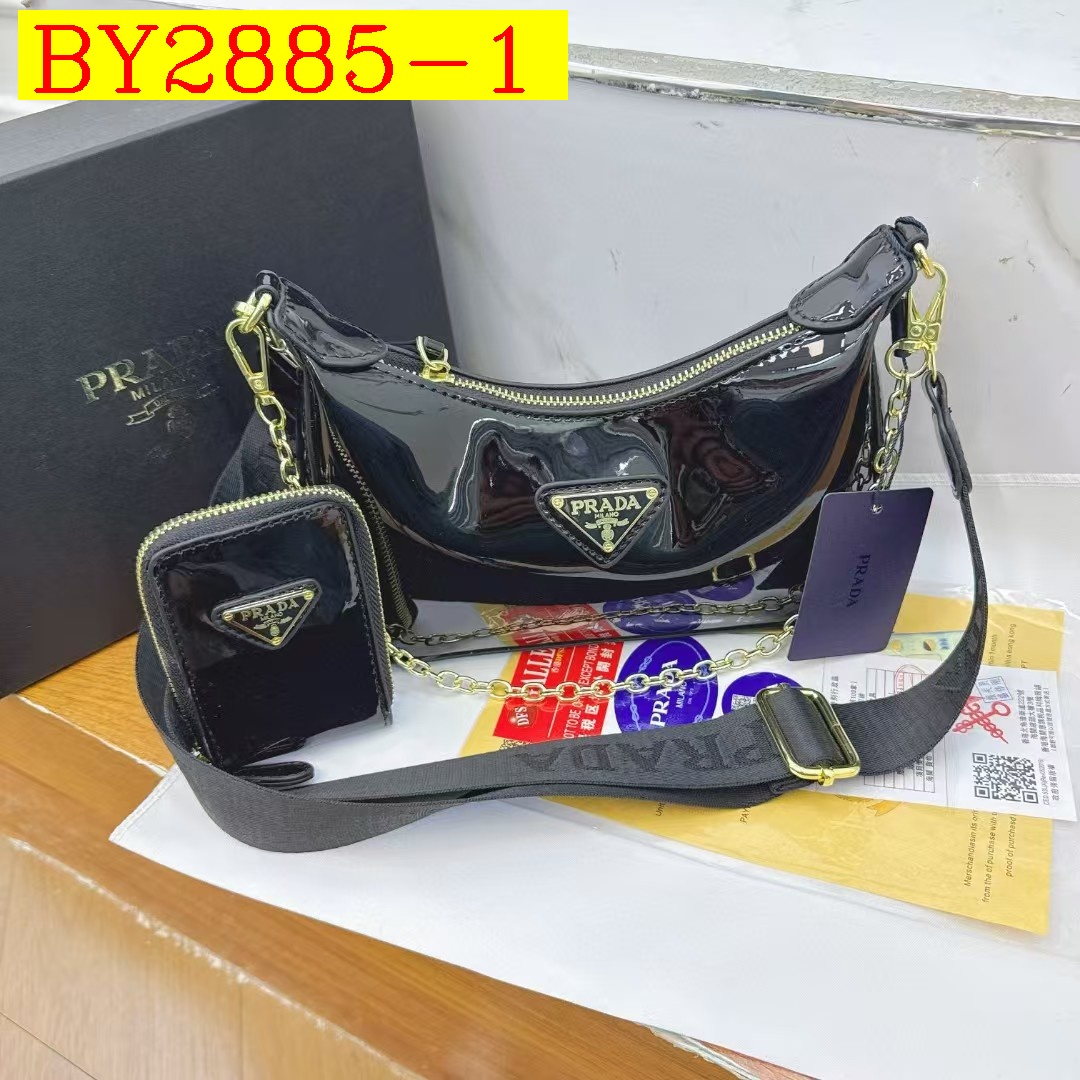 29$ PRADA 9556 Shoulder bag size 23X5X14 cm 117076 BY2885 gallery