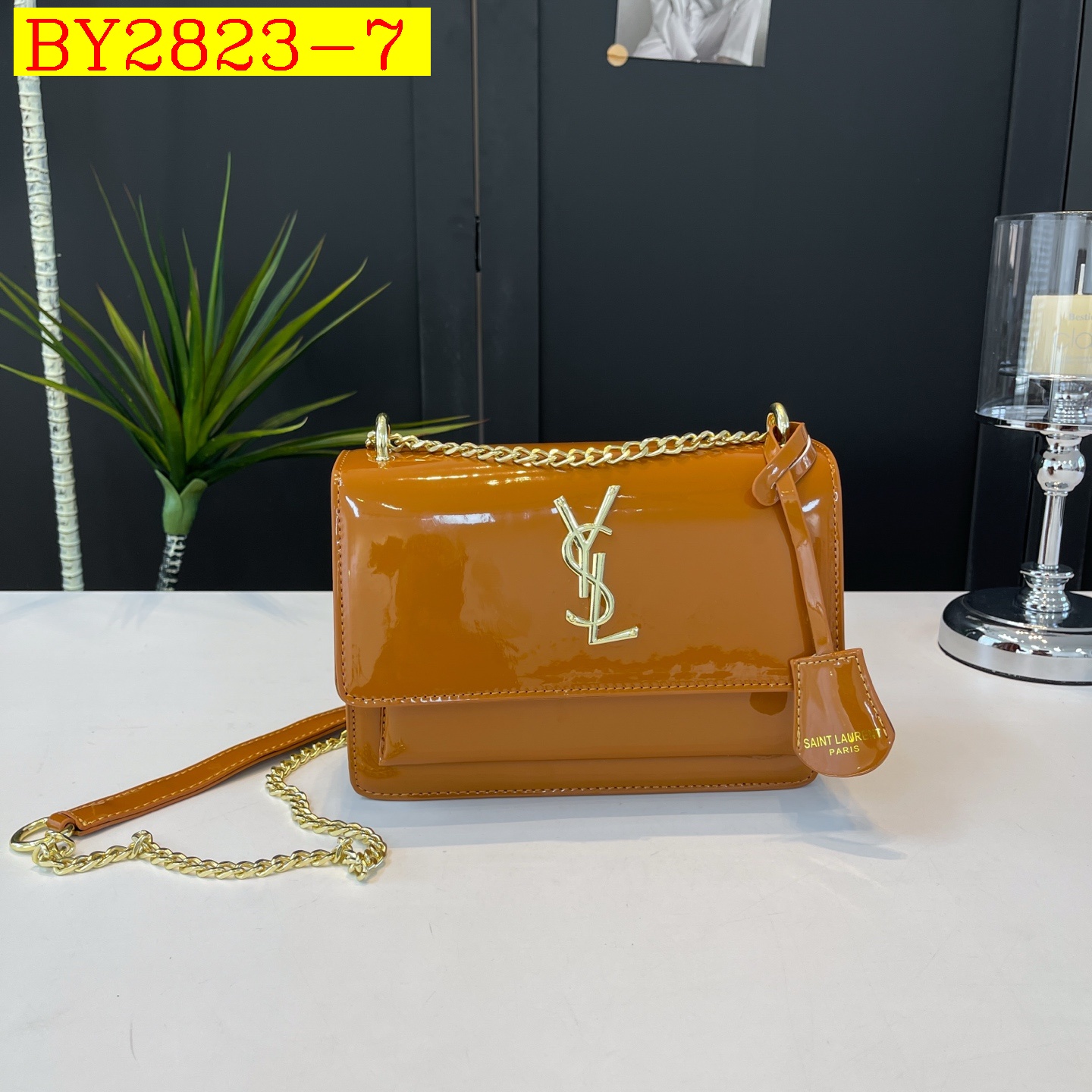 29$ YSL 78802 Shoulder bag size 22x16x8 cm 9920 BY2823 gallery