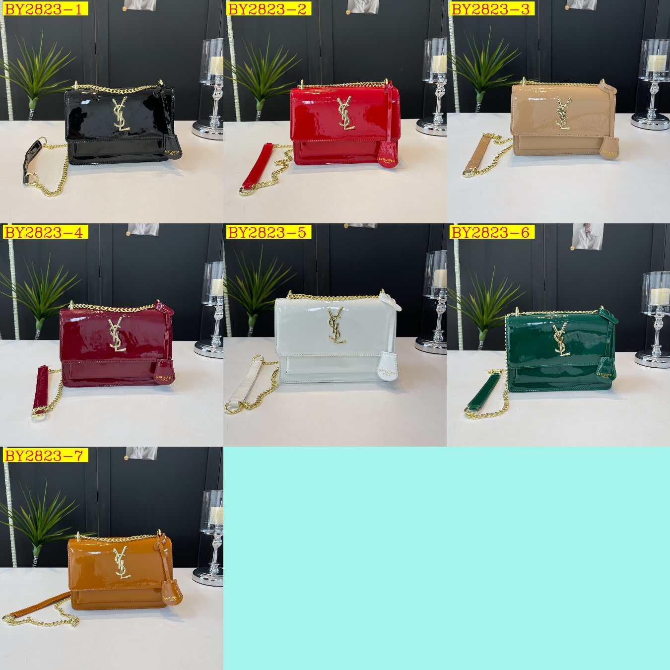 29$ YSL 78802 Shoulder bag size 22x16x8 cm 9920 BY2823 gallery